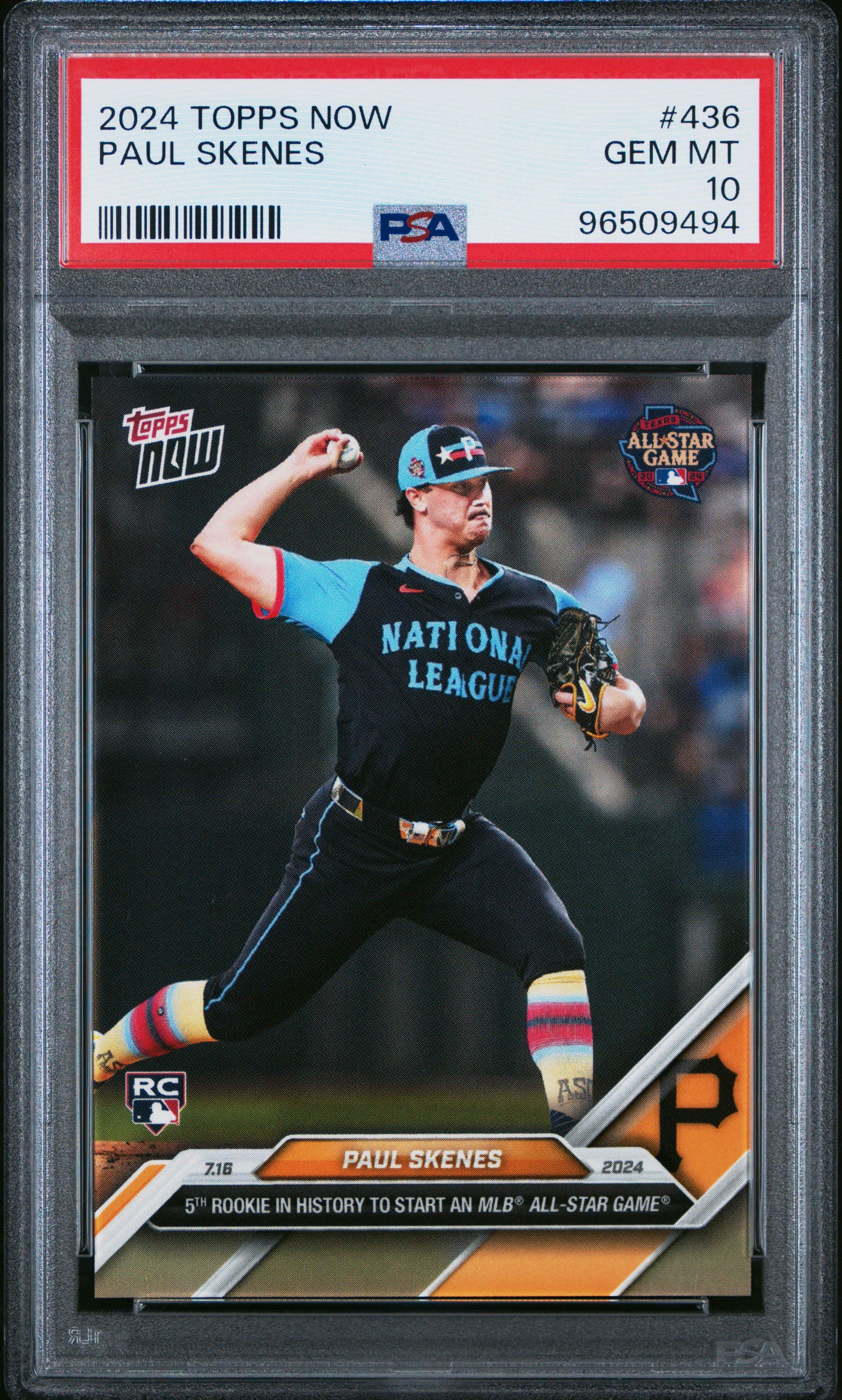 2024 Topps Now 436 Paul Skenes PSA 10