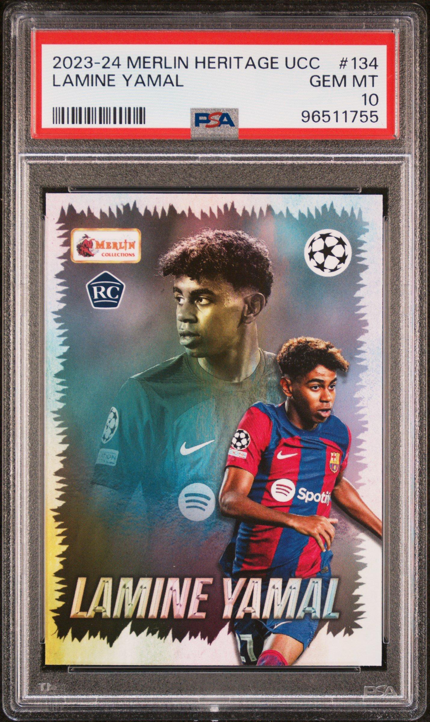 2023-24 Topps Merlin Heritage Uefa Club Competitions 134 Lamine