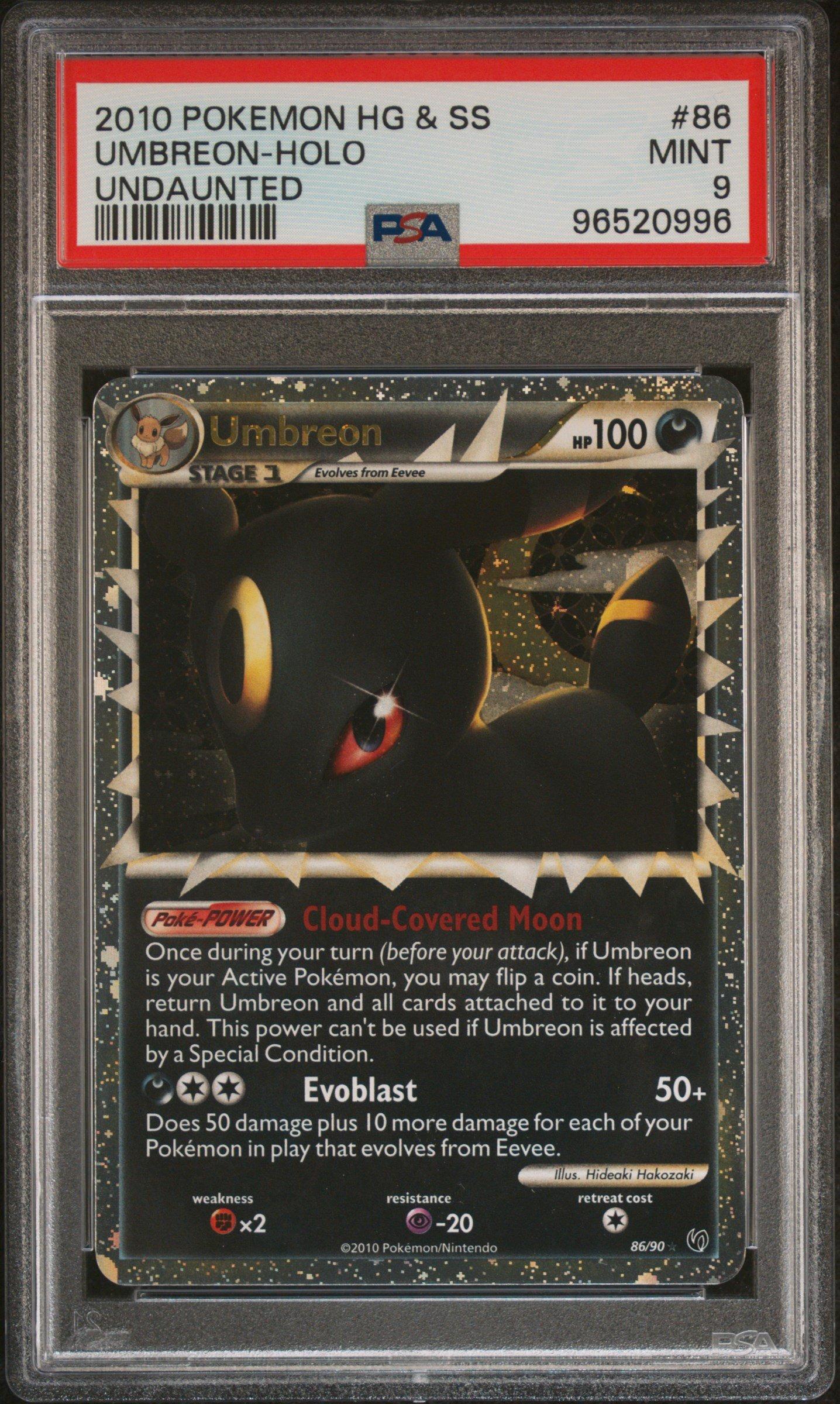 2010 Pokemon Heartgold & Soulsilver Undaunted 86 Umbreon-holo PSA
