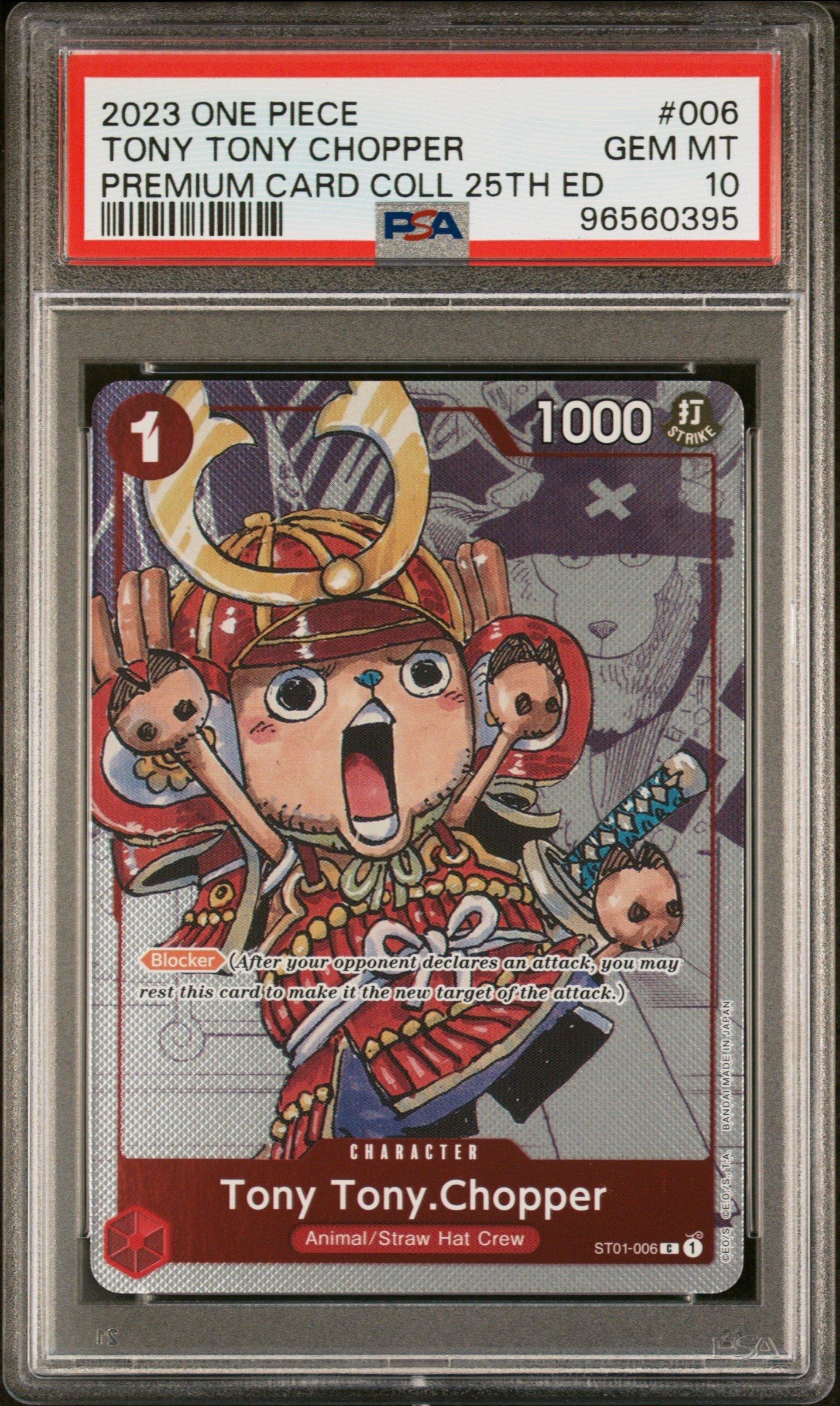 2023 One Piece Premium Bandai Premium Card Collection 25th Edition 006 Tony Tony Chopper PSA 10