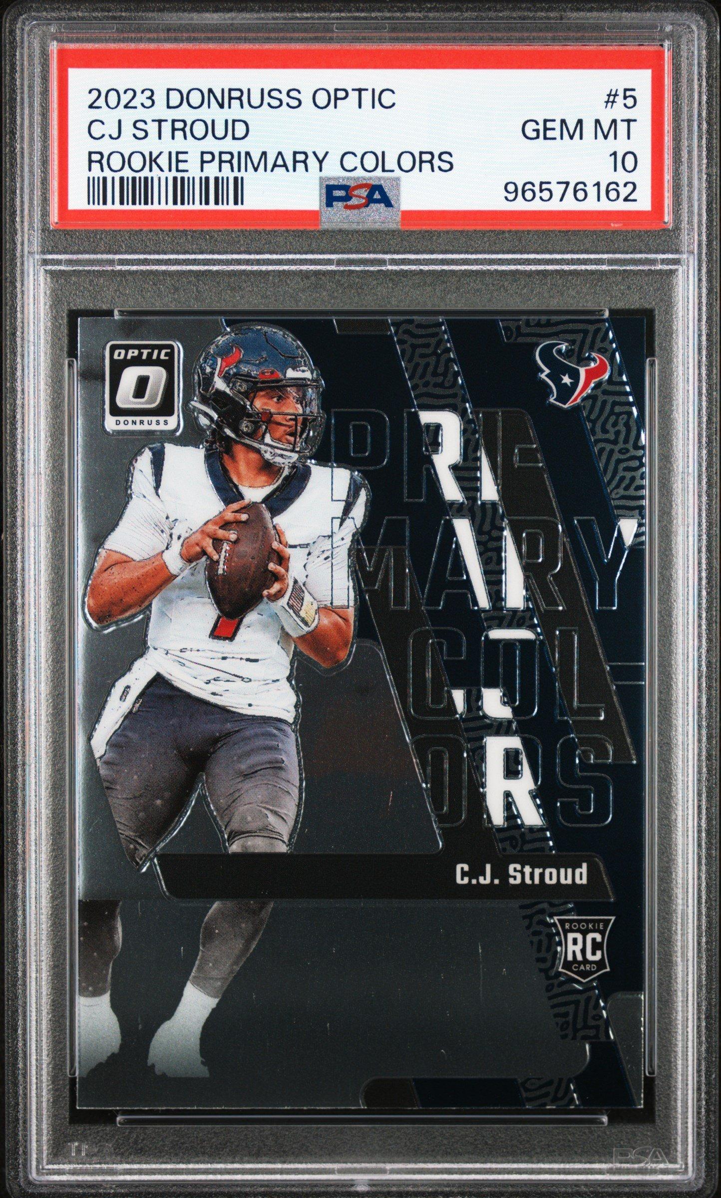 2023 Panini Donruss Optic Rookie Primary Colors 5 Cj Stroud PSA 10