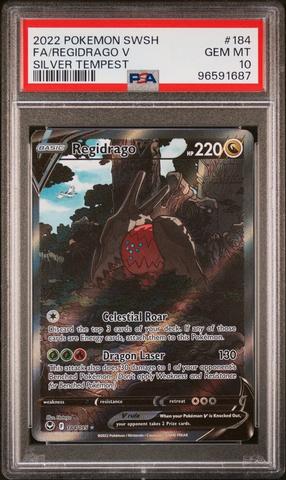 2022 Pokemon Sword & Shield Silver Tempest 184 Full Art/regidrago