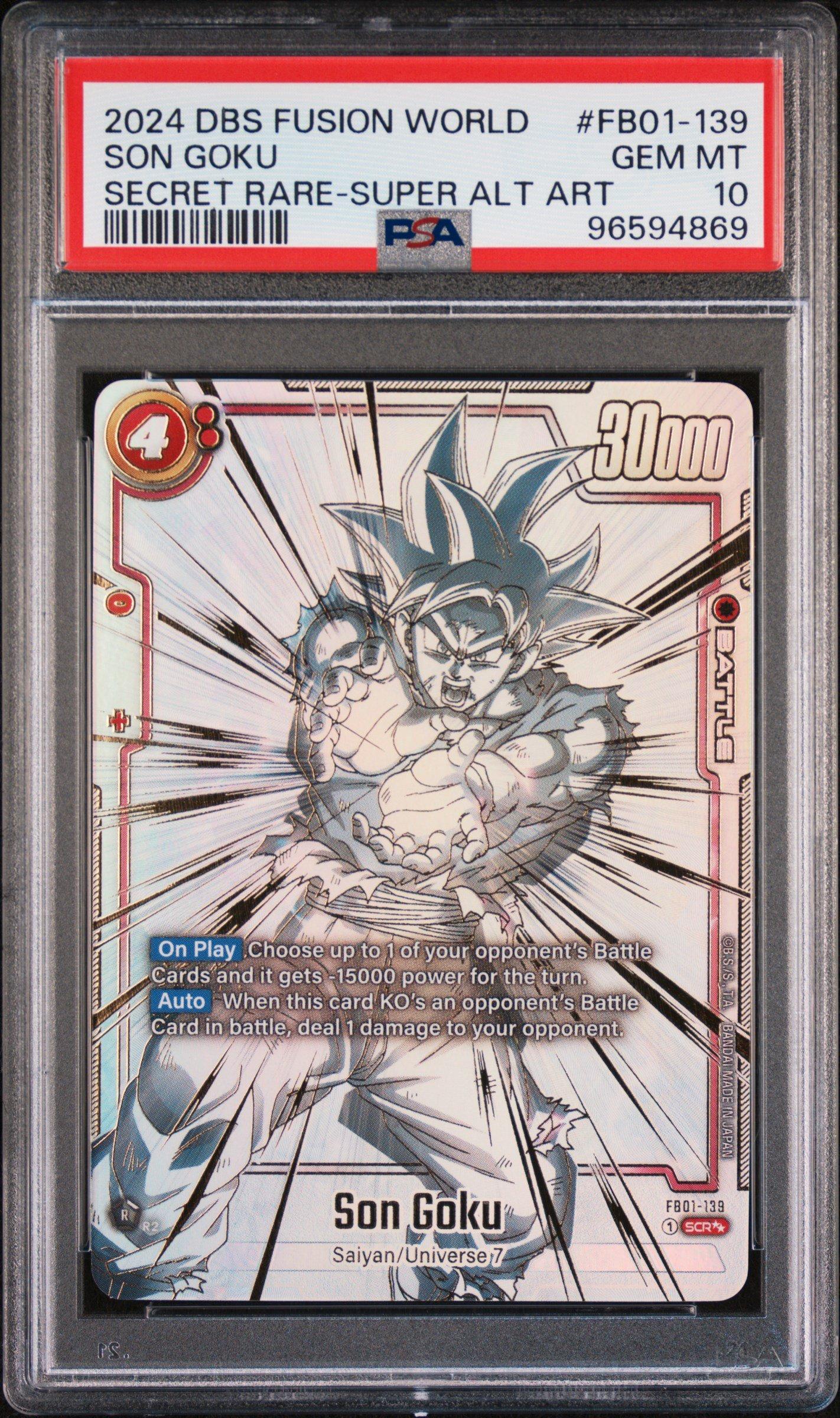 2024 SDBH PROMO 孫悟空 GEM MT 10 PSA 10 ABS-33 Son Goku Secret (2024)