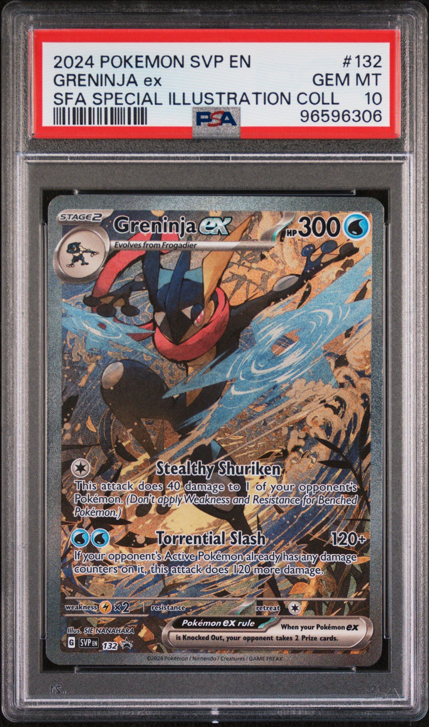 2024 Pokemon Svp En-sv Black Star Promo 132 Greninja Ex Shrouded Fable ...