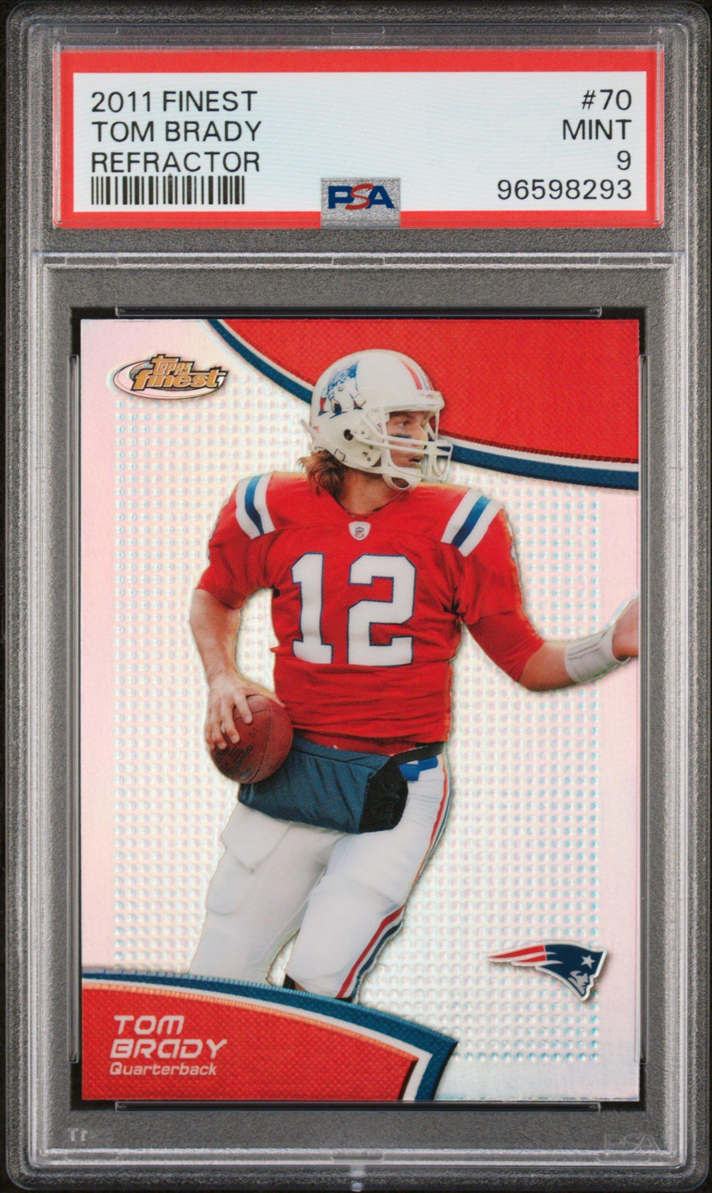 2011 Finest 70 Tom Brady Refractor PSA 9