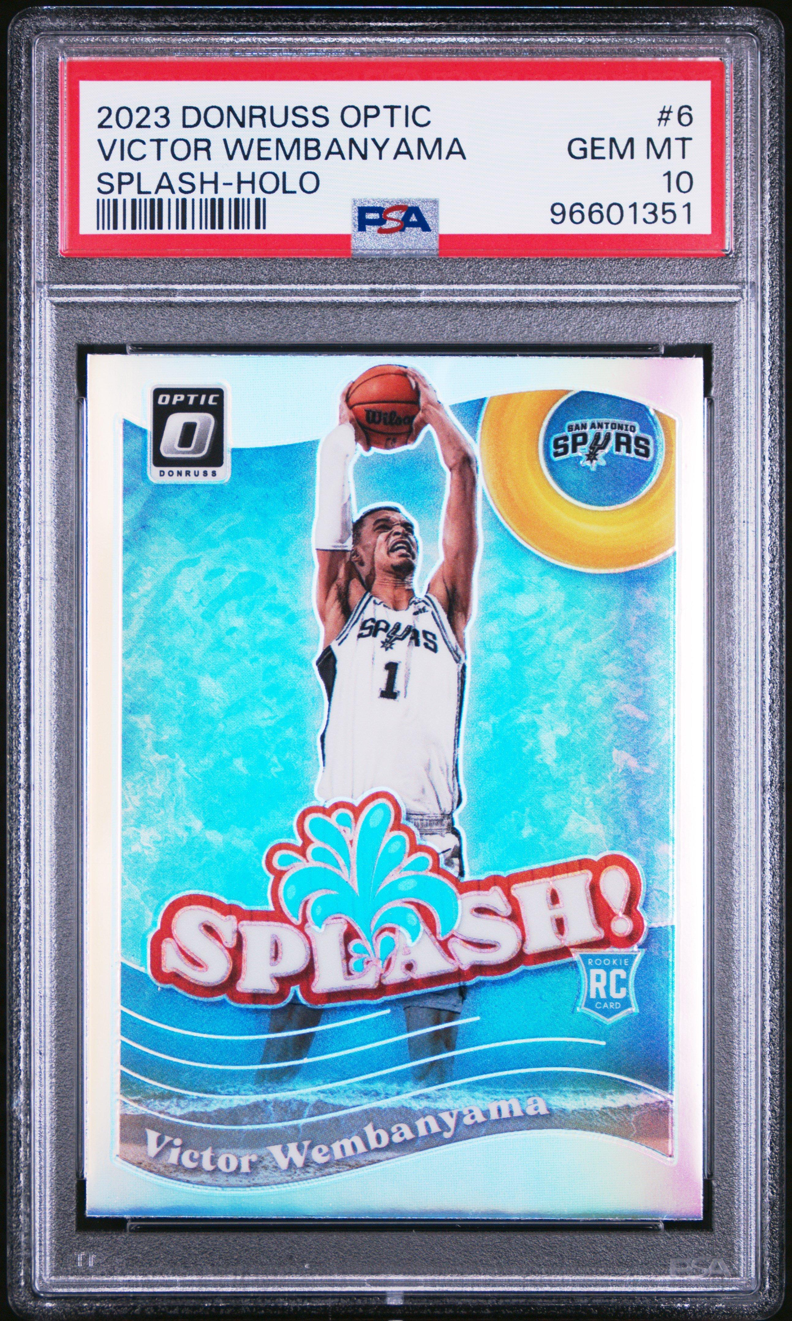 2023 Panini Donruss Optic Splash 6 Victor Wembanyama Holo PSA 10