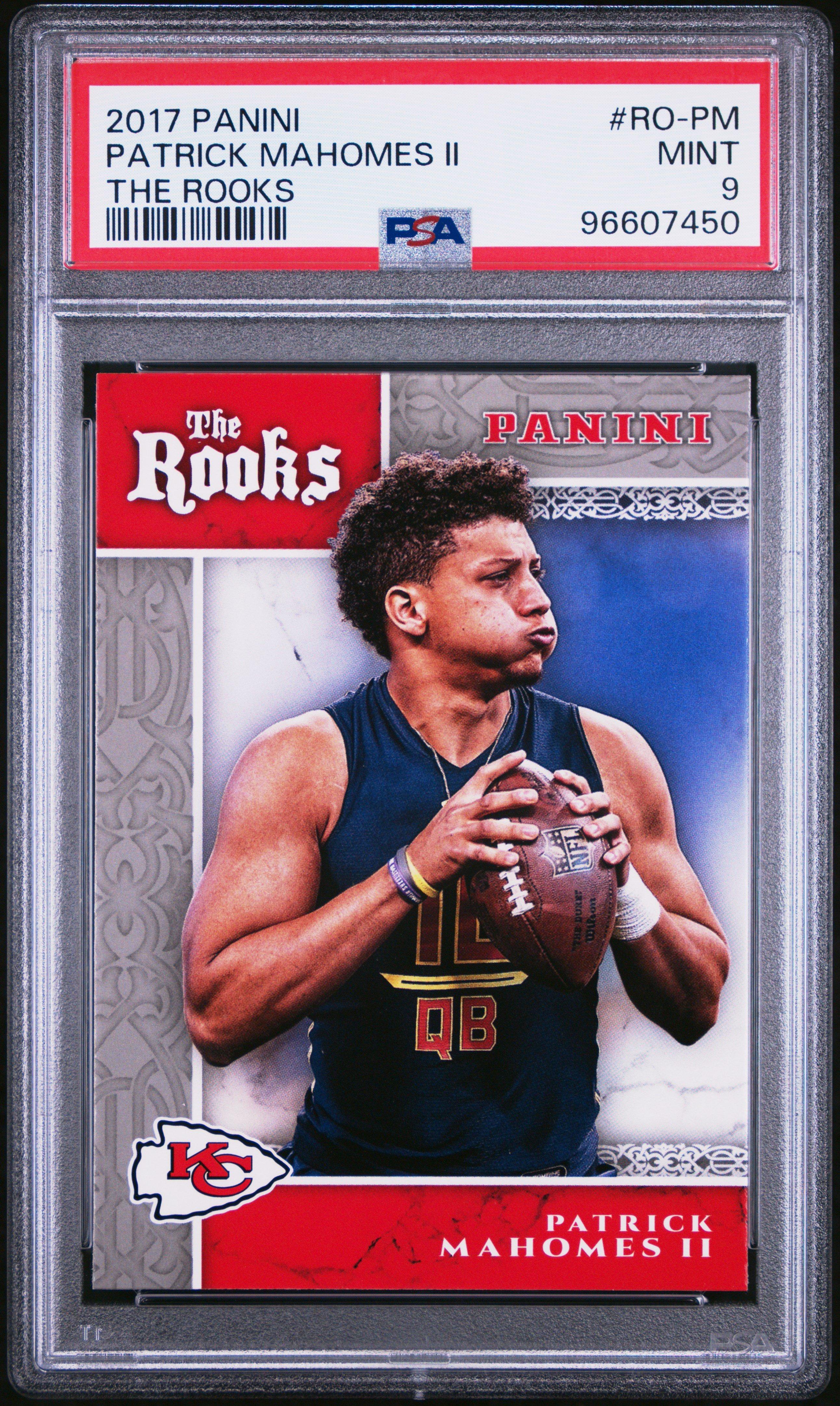 2017 Panini The Rooks Ro-pm Patrick Mahomes Ii PSA 9
