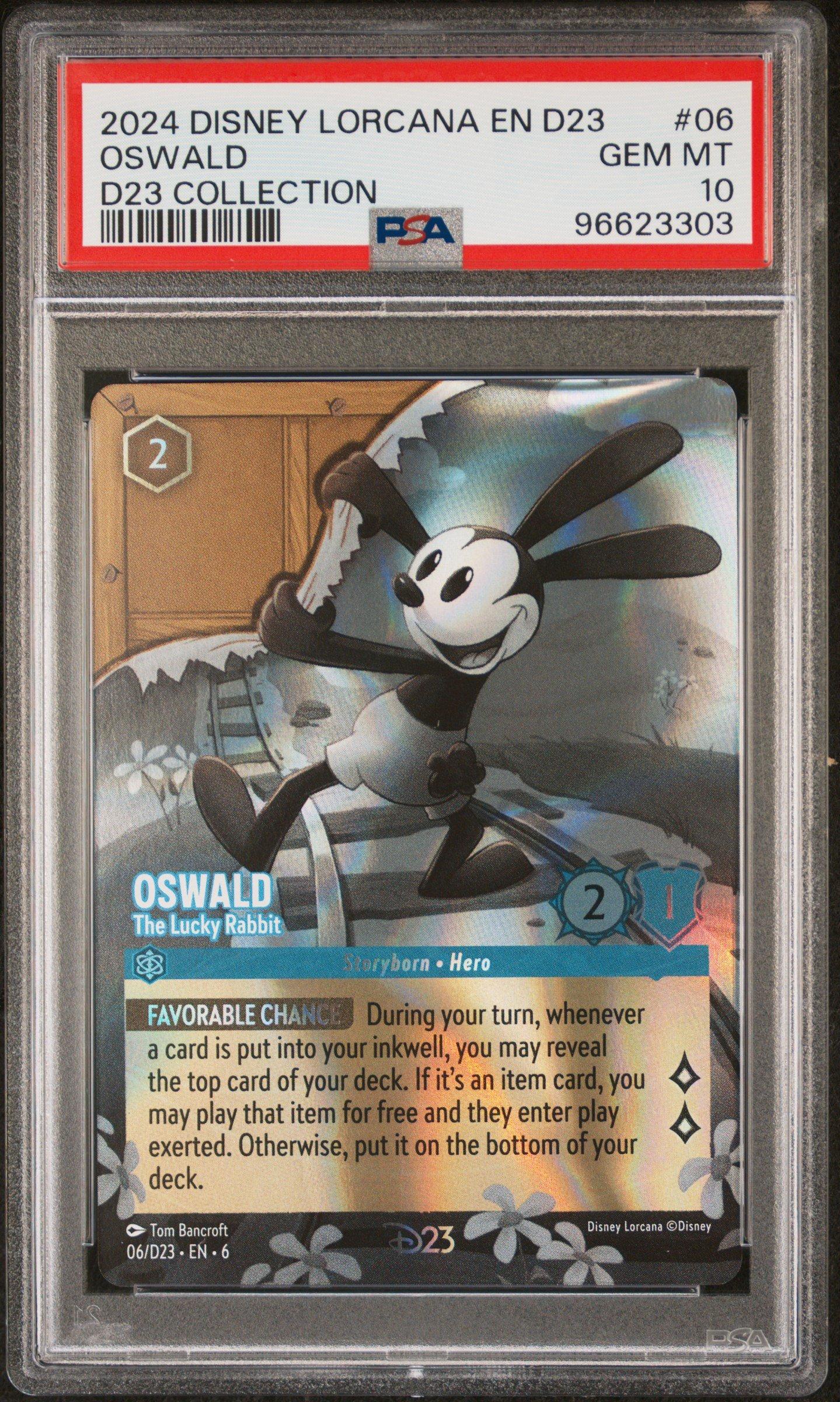 2024 Disney Lorcana En D23-d23 Expo Promo 06 Oswald - The Lucky