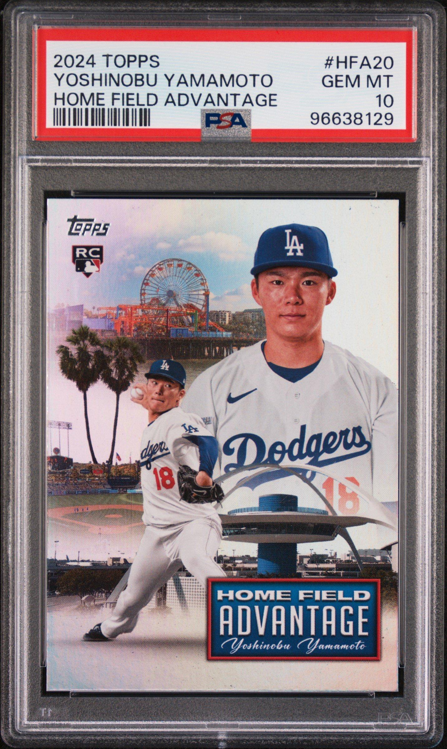 2024 Topps Home Field Advantage Hfa20 Yoshinobu Yamamoto PSA 10 