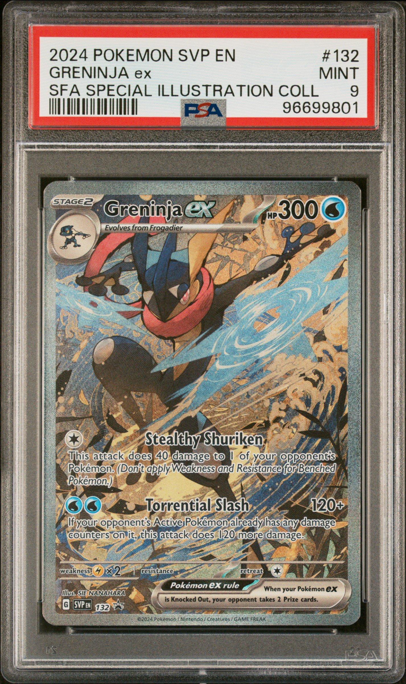 ポケモンカードゲーム 2024 Pokemon SVP EN Greninja ex #132 2024 Pokemon Svp En-sv Black Star Promo 132 Greninja Ex Shrouded