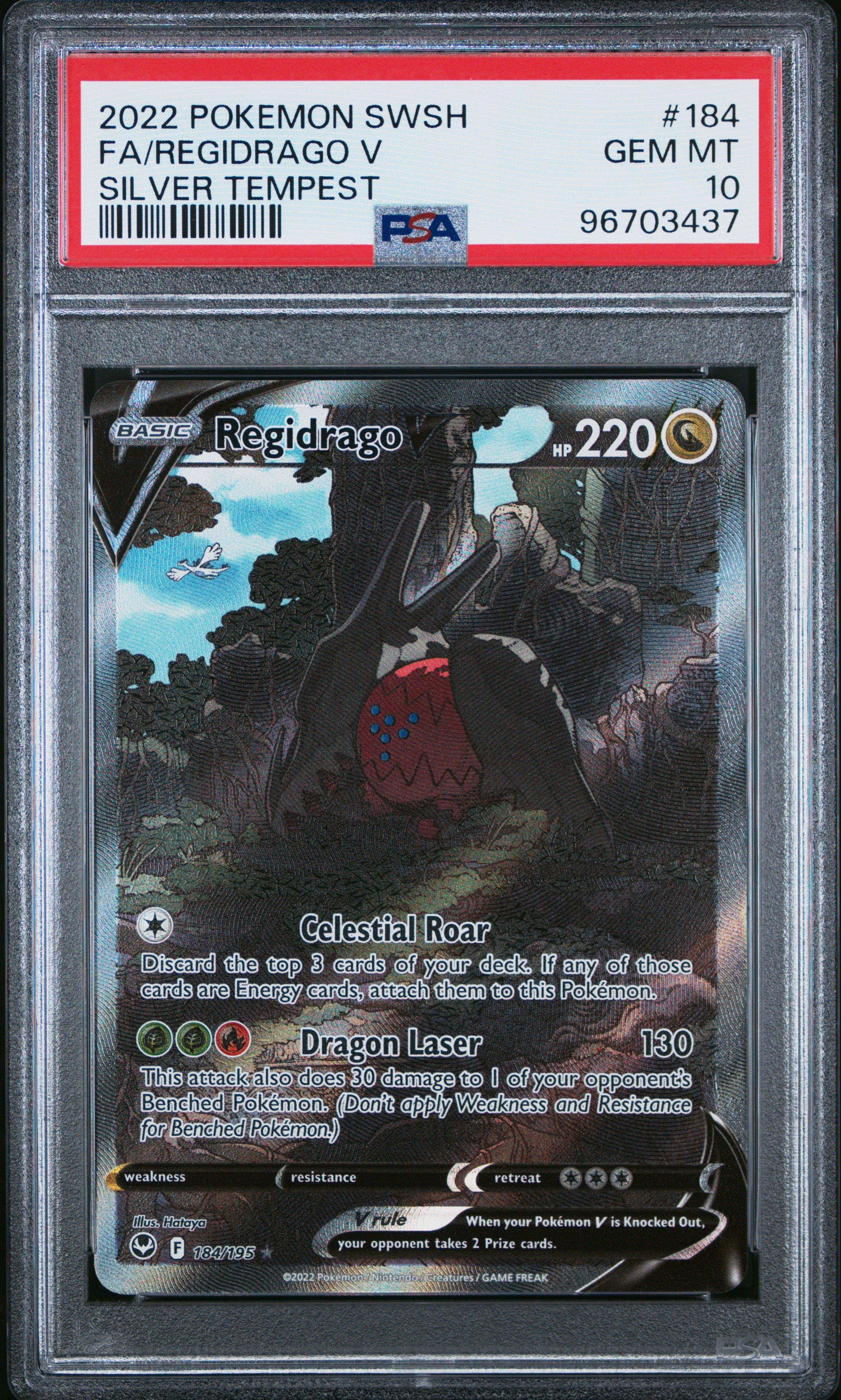 regidrago pokemon cards V & Vstar 136/195- Silver Tempest - Ultra Rare Card Lot Hataya SWSH12 Spotlight pick  Regidrago by