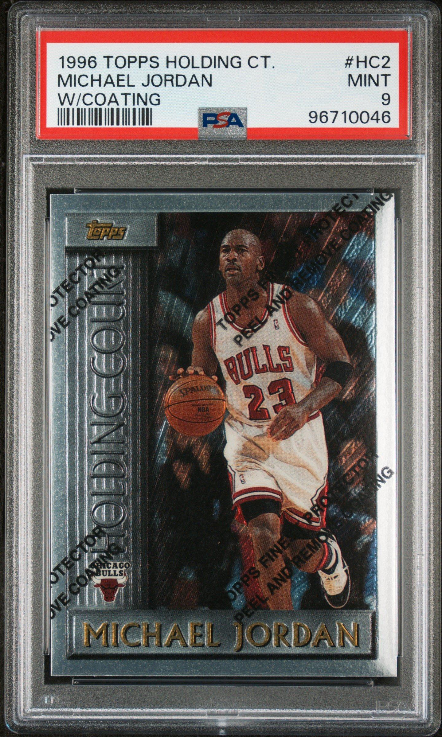 1996 Topps Holding Court Hc2 Michael Jordan W/coating PSA 9 Graded