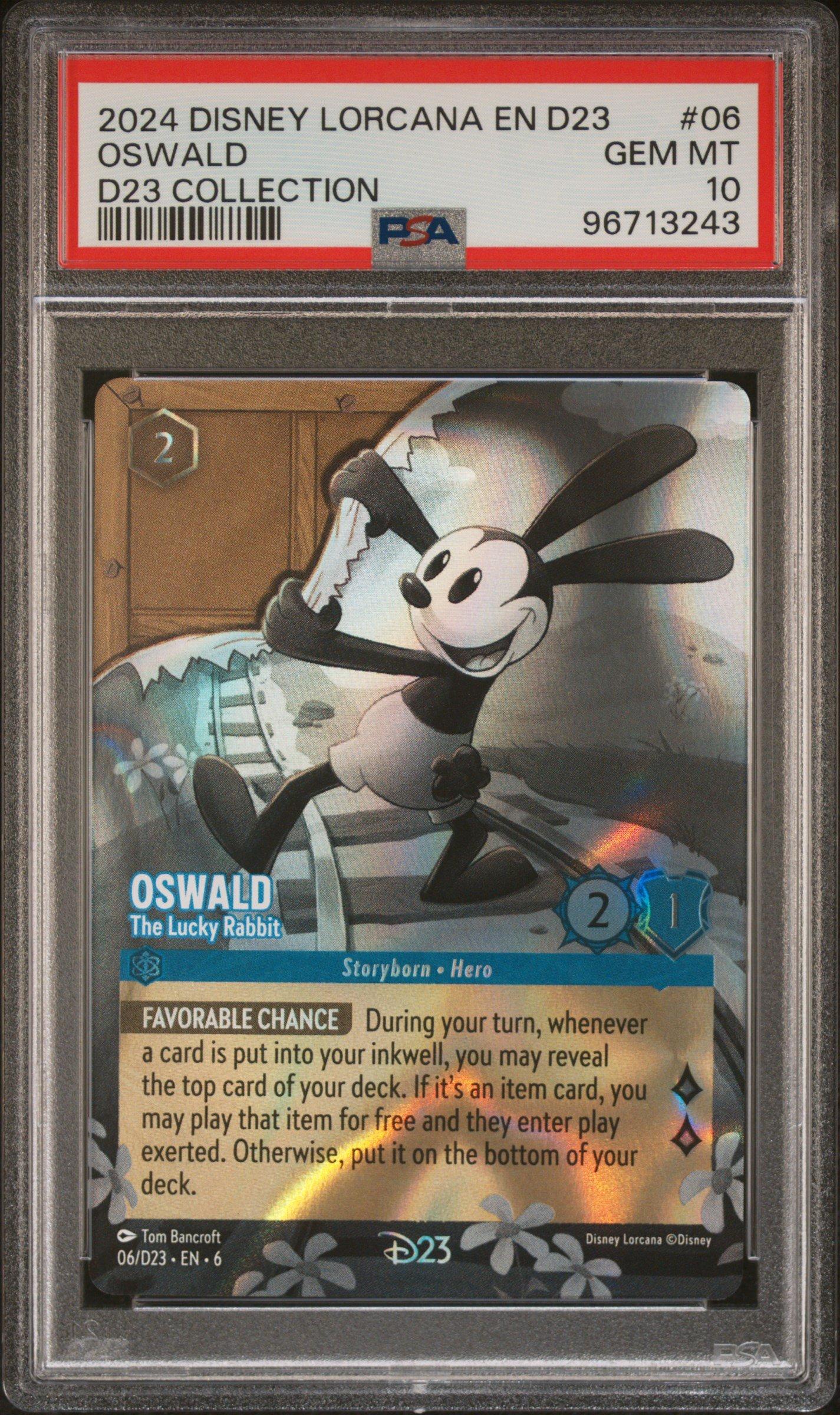 2024 Disney Lorcana En D23-d23 Expo Promo 06 Oswald - The Lucky