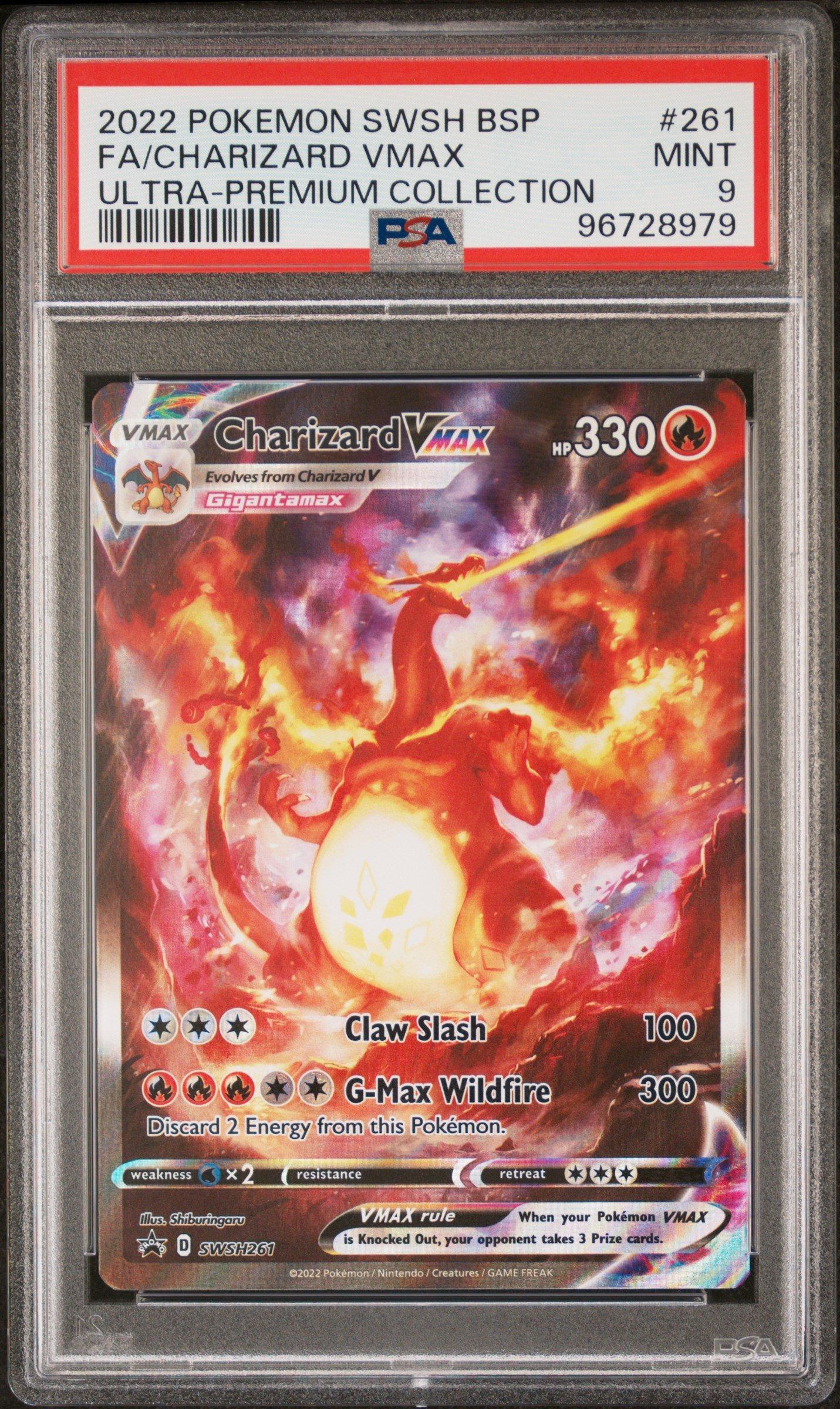 ポケモンカードゲーム Charizard VMAX psa9 BLACK STAR PROMO 2022 Pokemon Swsh Black Star Promo 261 Full Art/charizard