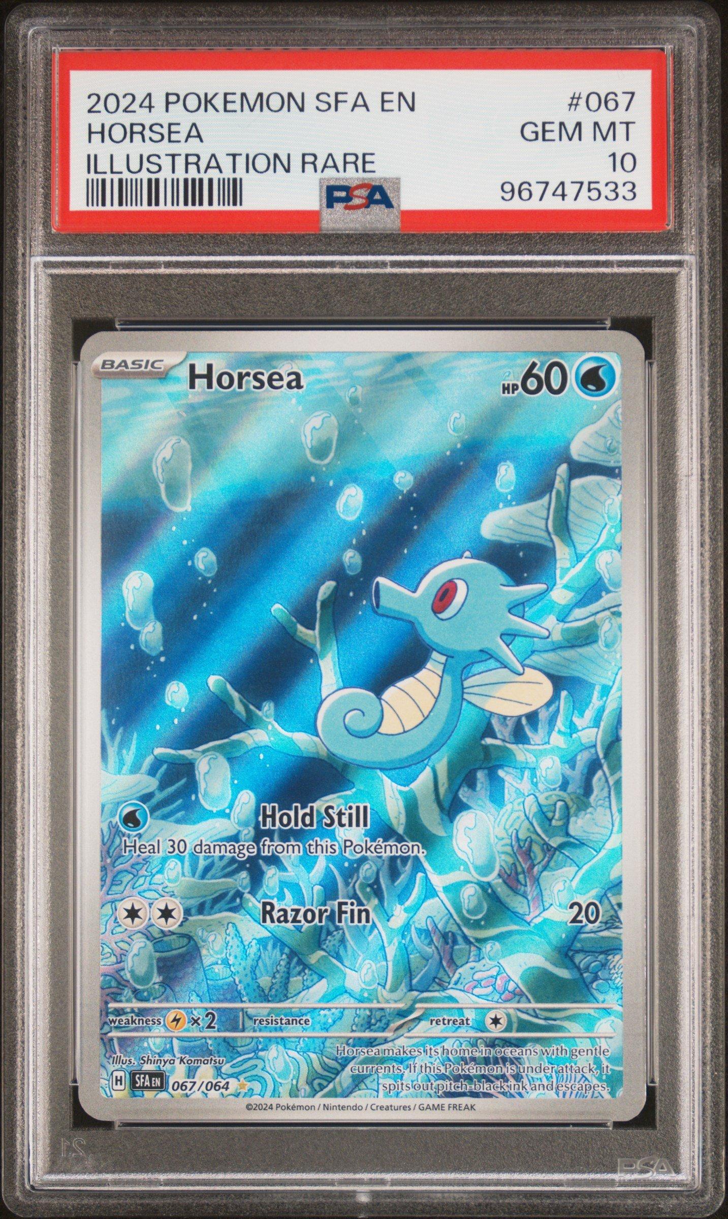 2024 Pokemon Sfa En-shrouded Fable 067 Horsea Illustration Rare