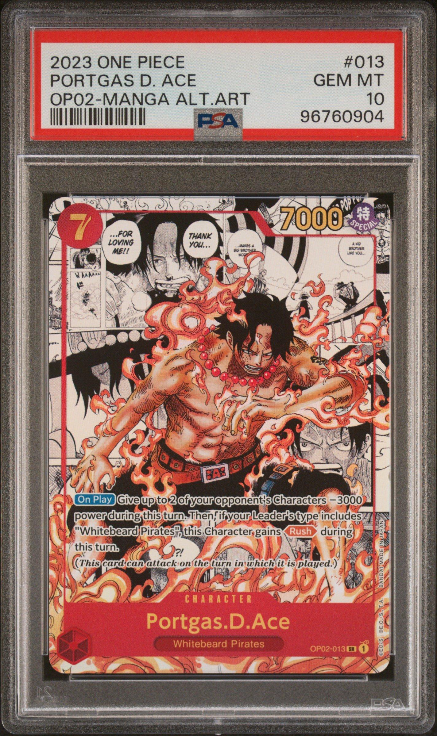 2023 One Piece Paramount War 013 Portgas D. Ace Manga Alternate