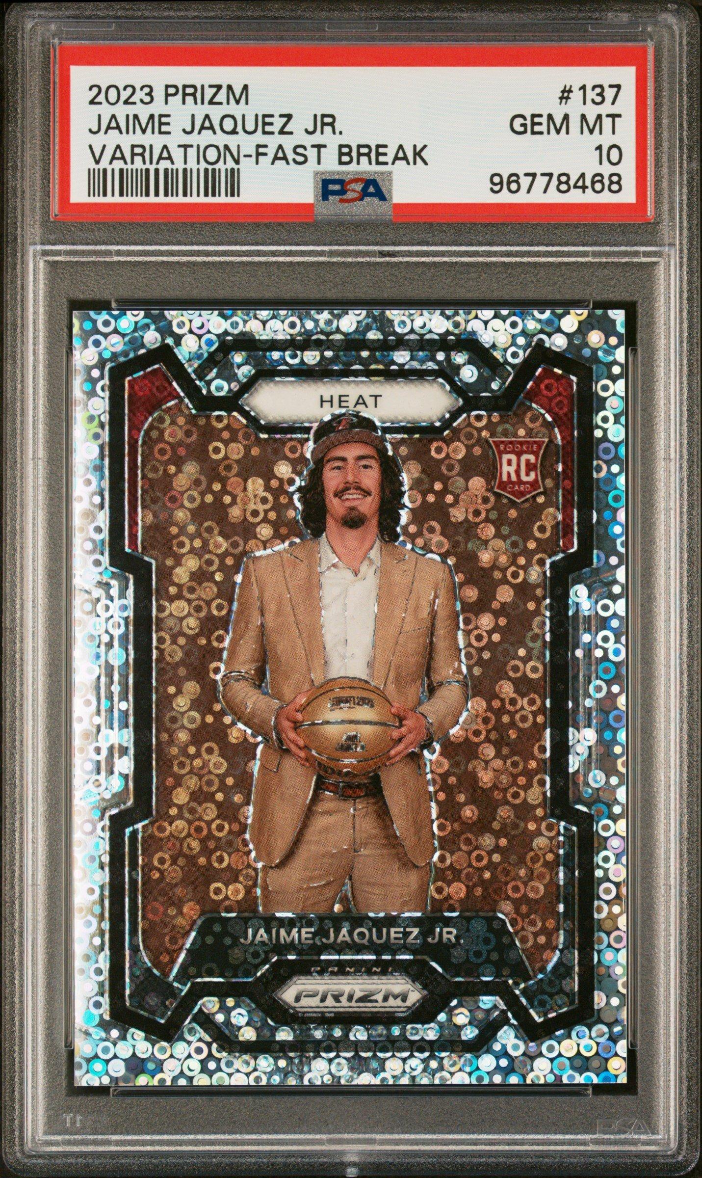 2023 Panini Prizm 137 Jaime Jaquez Jr. Variation-fast Break PSA 10