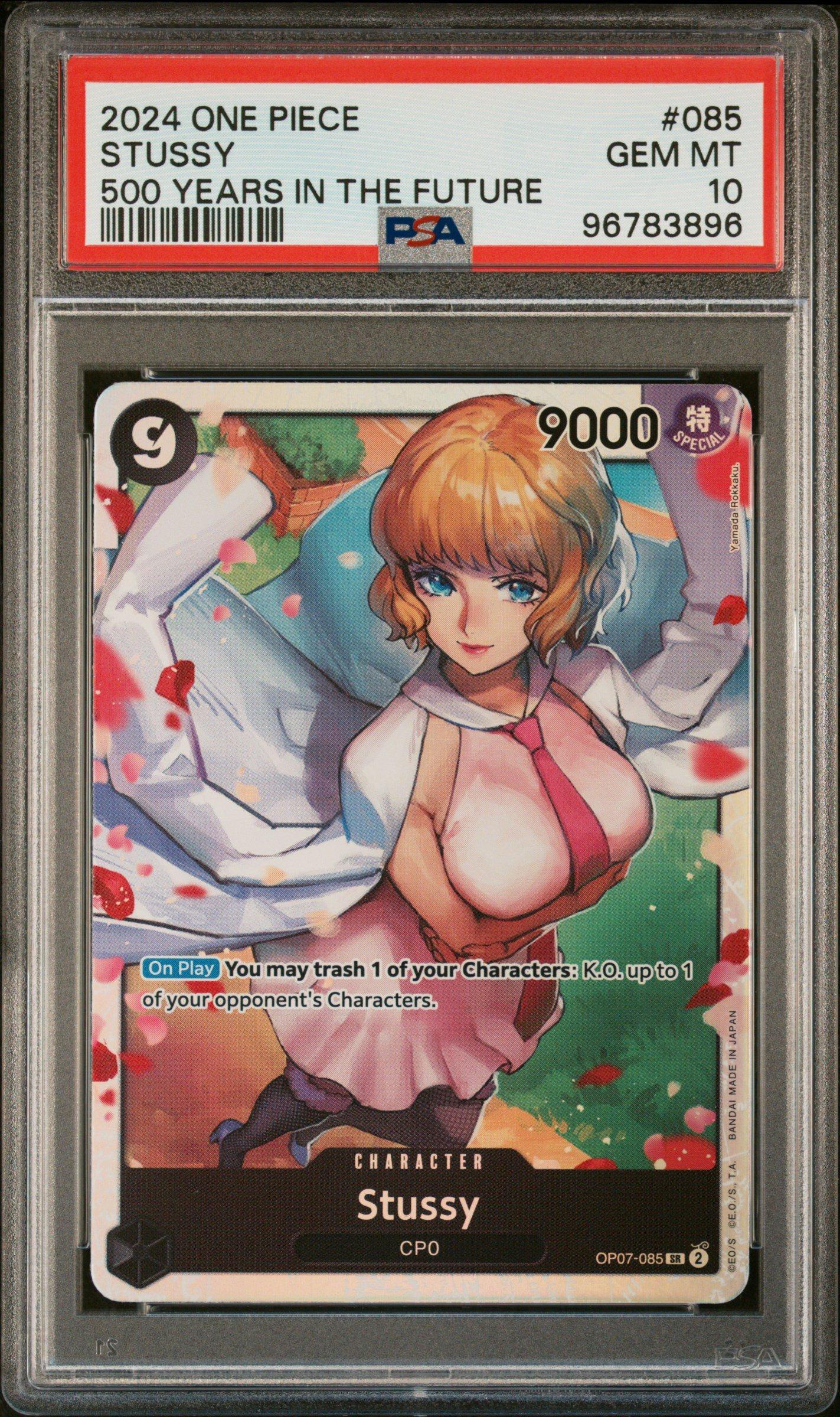 2024 One Piece Op07-500 Years In The Future 085 Stussy PSA 10