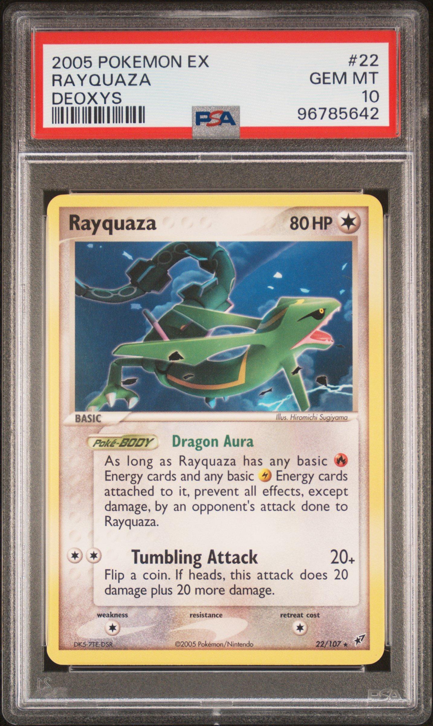 2005 Pokemon Ex Deoxys 22 Rayquaza PSA 10 Graded Card | GameStop