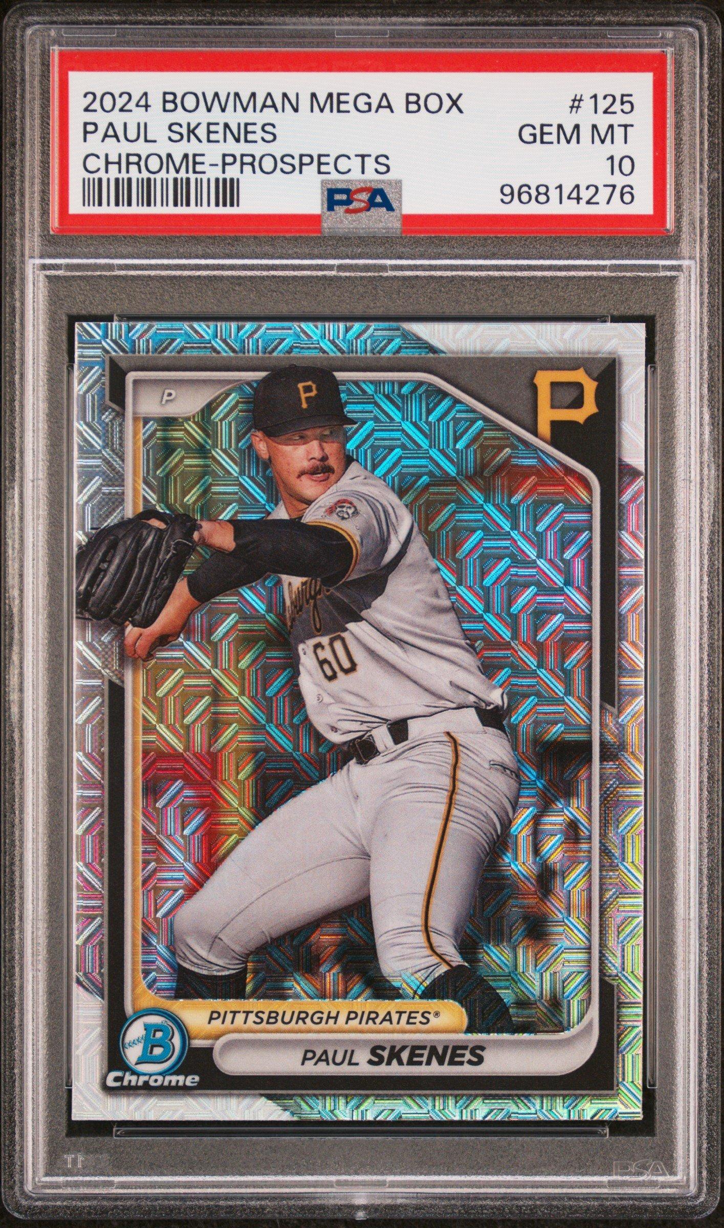 2024 Bowman Mega Box Chrome Prospects 125 Paul Skenes PSA 10 