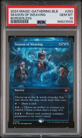 2024 Magic The Gathering Bloomburrow 283 Season Of Weaving Borderless PSA 10  | GameStop