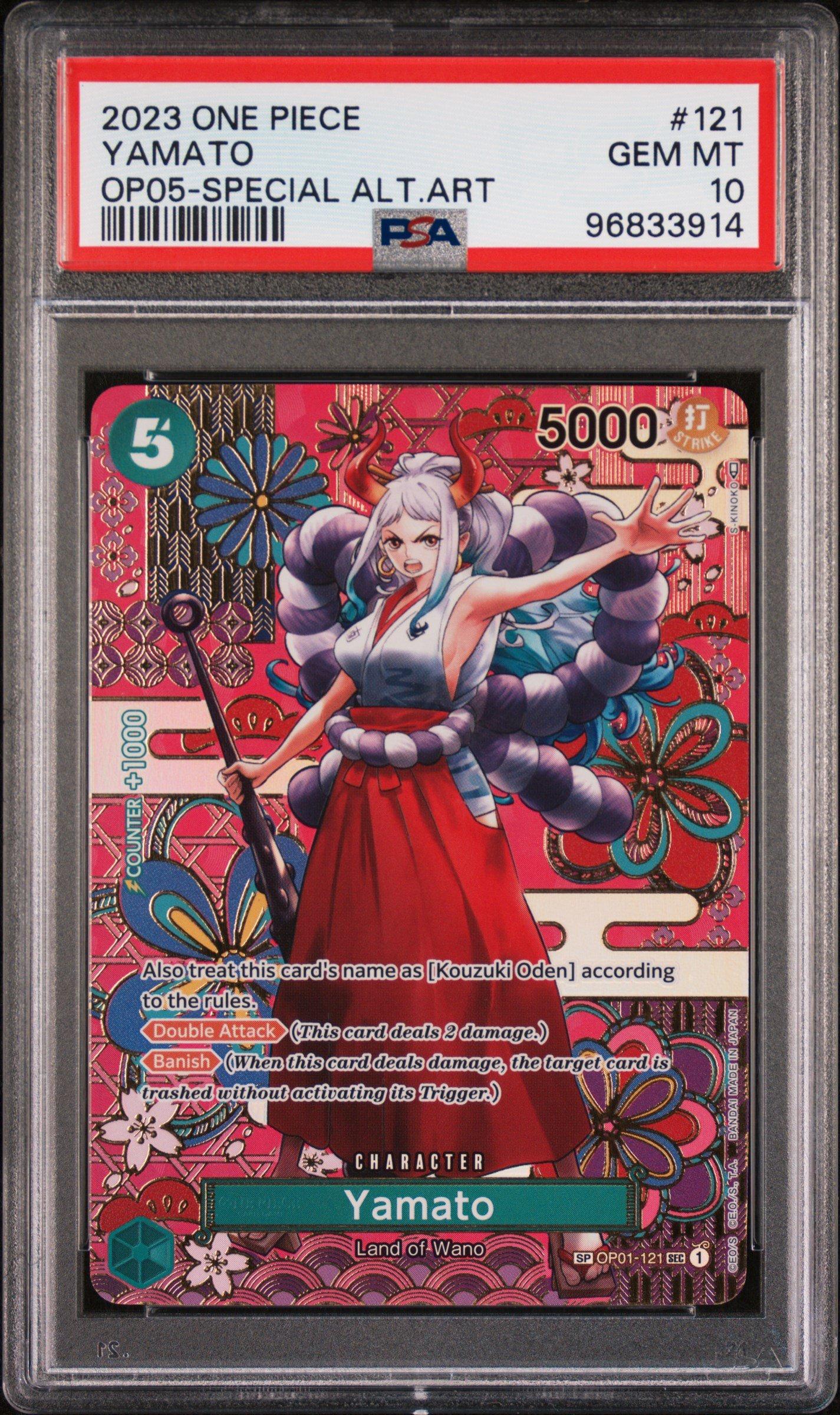 2023 ヤマト OP05-SPECIAL ALT ART PSA10 2023 One Piece Op05-awakening Of The New Era 121 Yamato Special