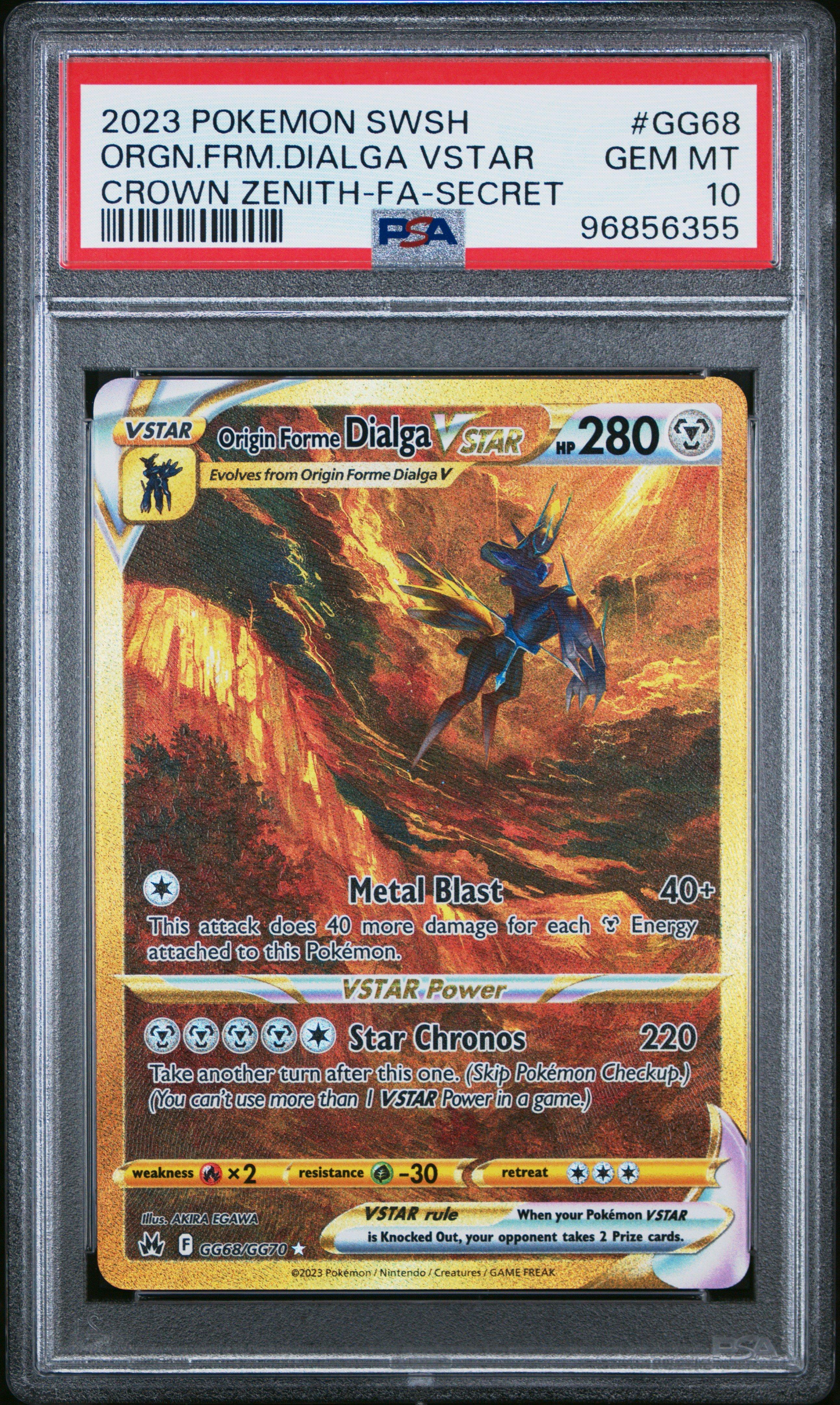 2023 Pokemon Sword And Shield Crown Zenith Gg68 Full Art/origin