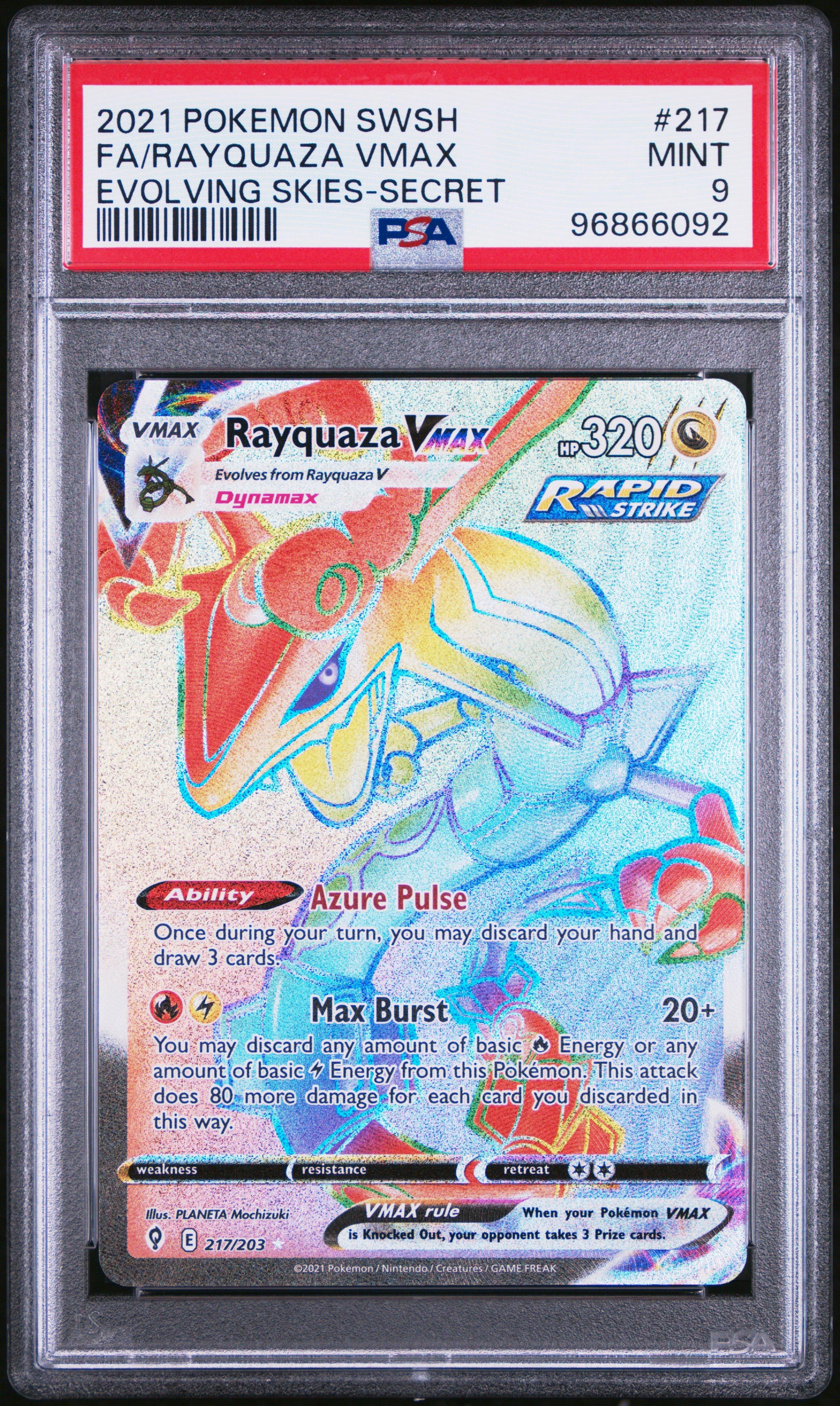 2021 Pokemon Sword & Shield Evolving Skies 217 Full Art/rayquaza