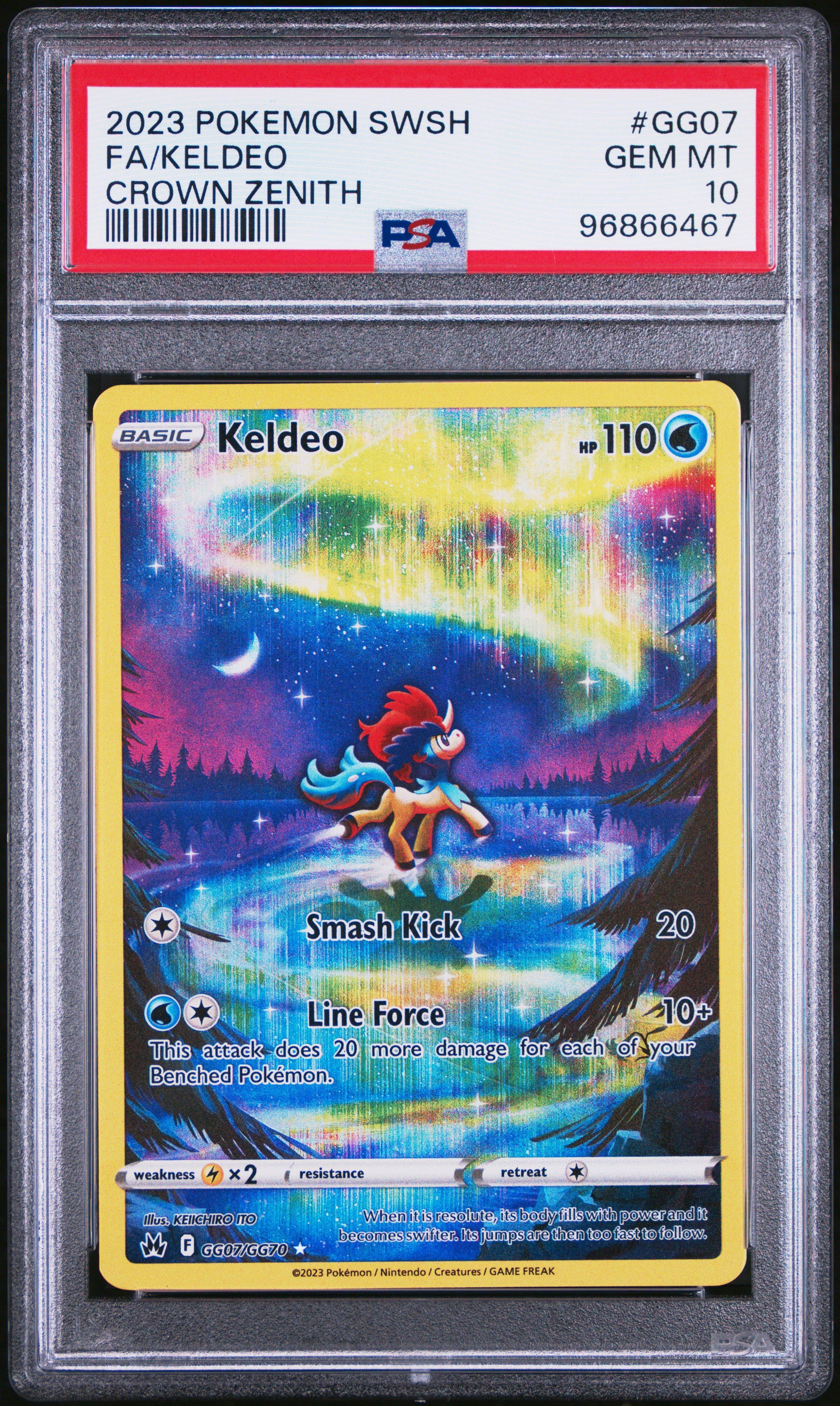 pokemon card keldeo 2023 Sword And Shield Crown Zenith Gg07 Full Art/keldeo PSA 10 Graded Preserved in a tamper Pokemon 2012 BW#6 Cold Flare