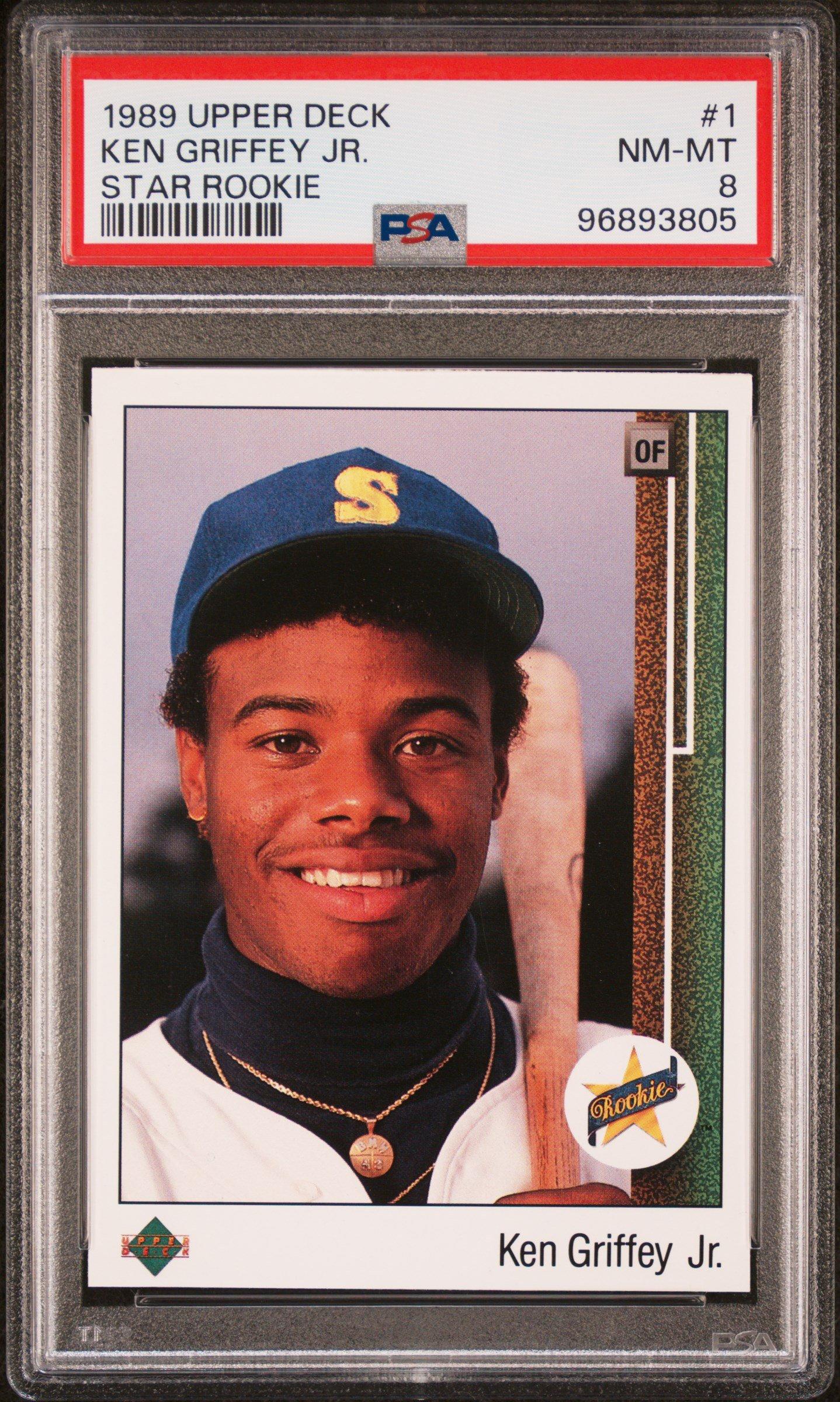 1989 Upper Deck 1 Ken Griffey Jr. Star Rookie PSA 8