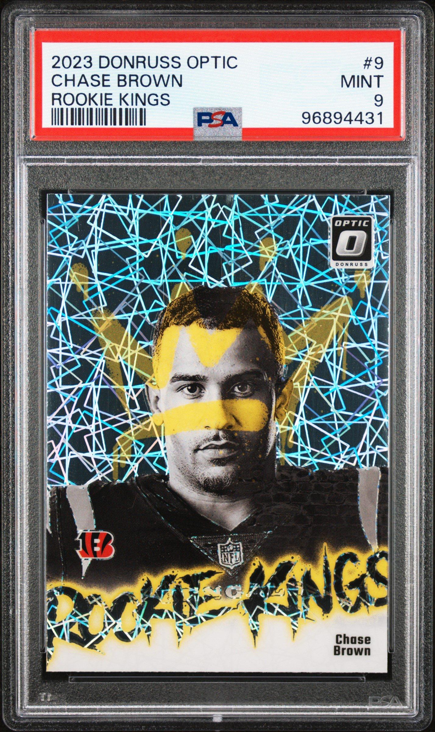 2023 Panini Donruss Optic Rookie Kings 9 Chase Brown PSA 9