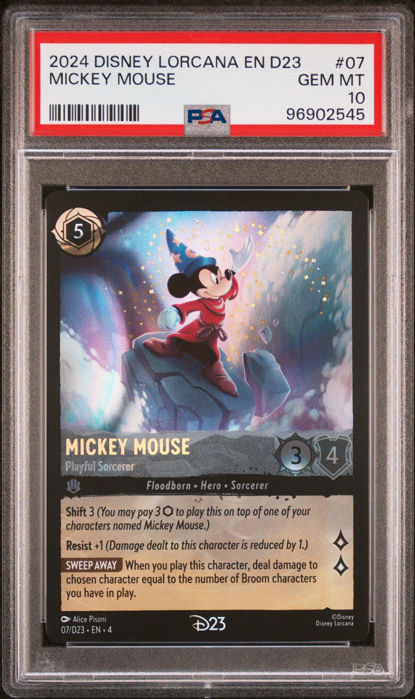 D23 expo 2024 ロルカナ ミッキー プロモ Disney e4O7 2024 Disney Lorcana En D23-d23 Expo Promo 07 Mickey Mouse