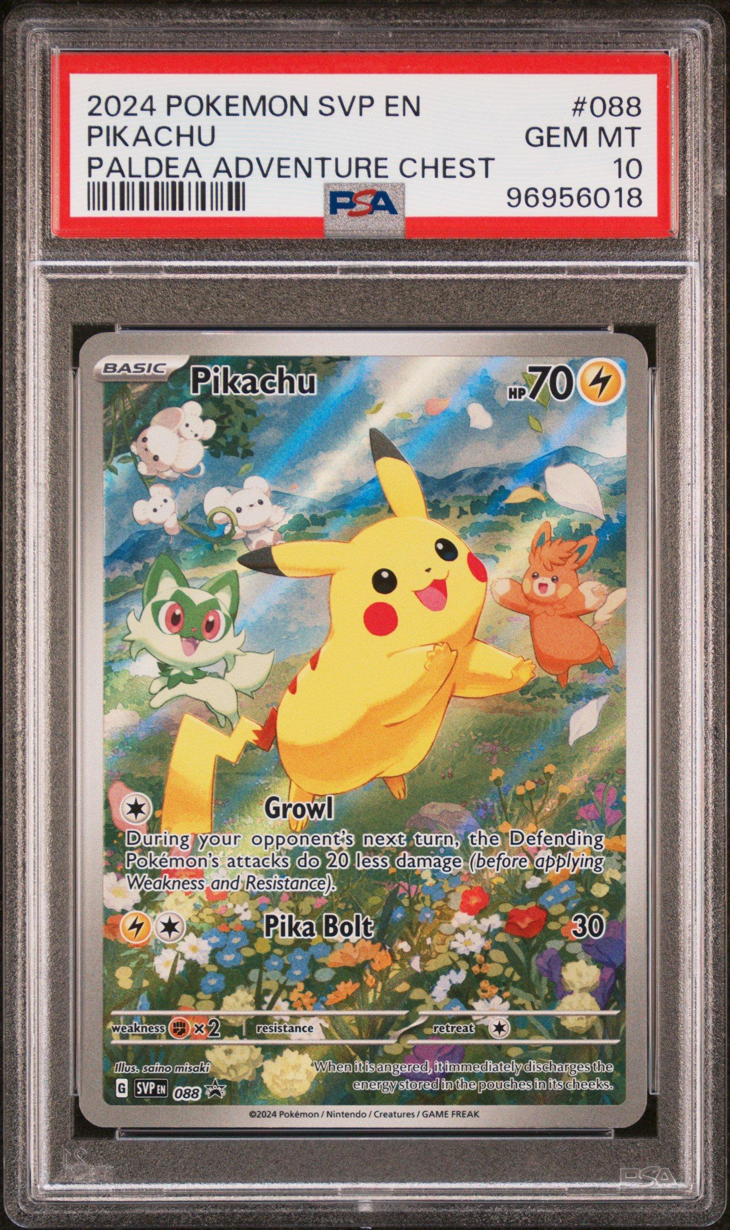 2024 Pokemon Svp En-sv Black Star Promo 088 Pikachu Paldea