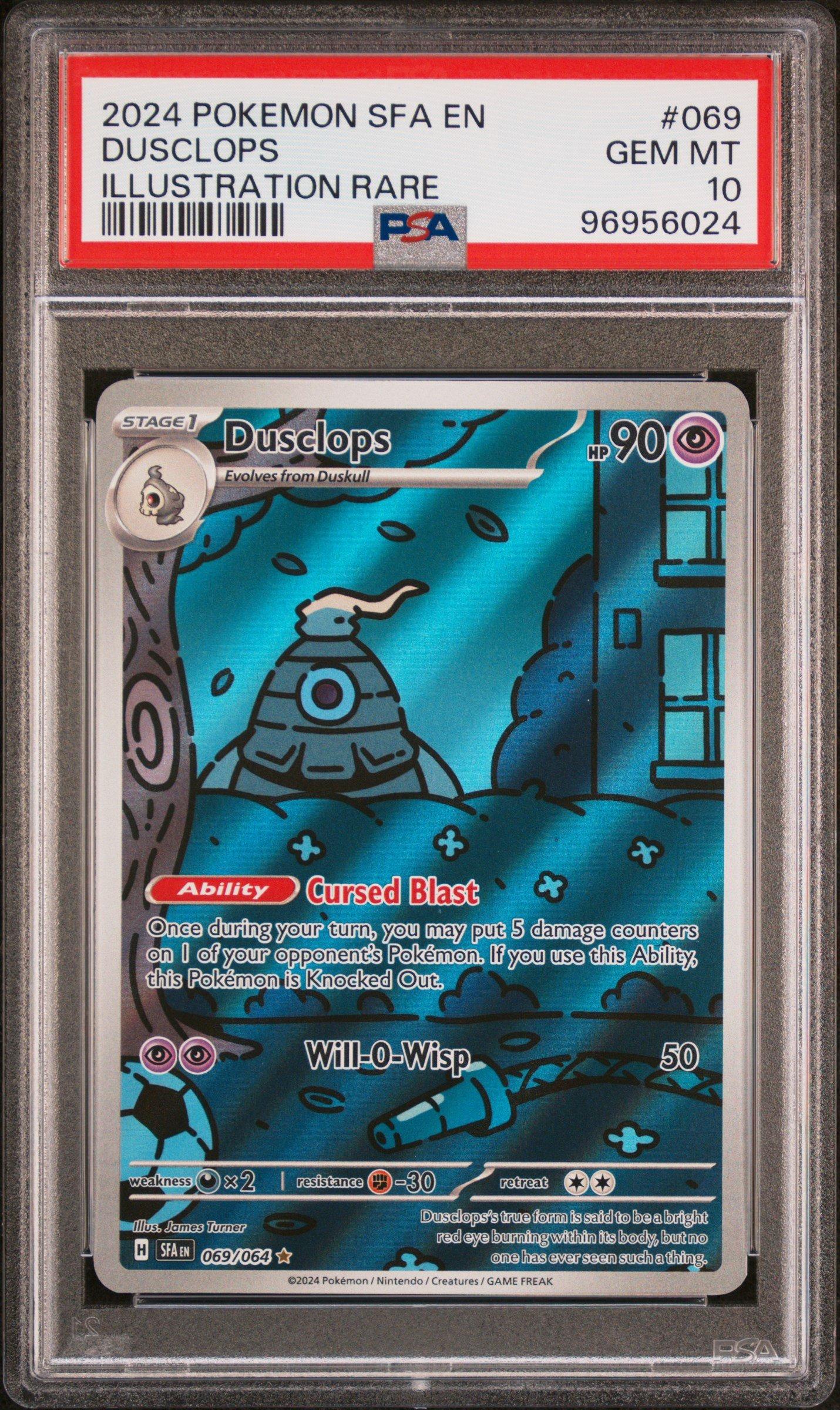 2024 Pokemon Sfa En-shrouded Fable 069 Dusclops Illustration Rare