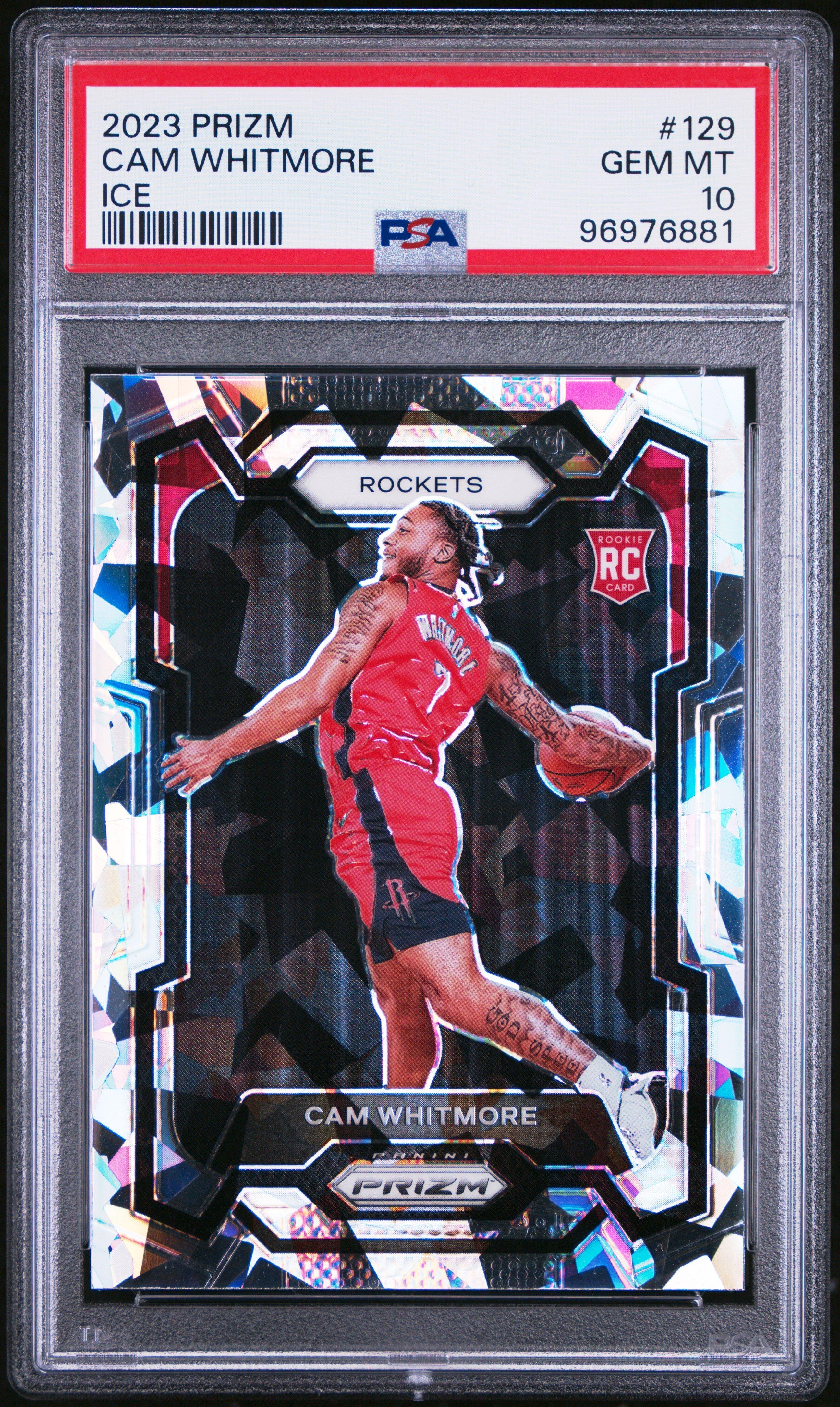 2023 Panini Prizm 129 Cam Whitmore Ice PSA 10