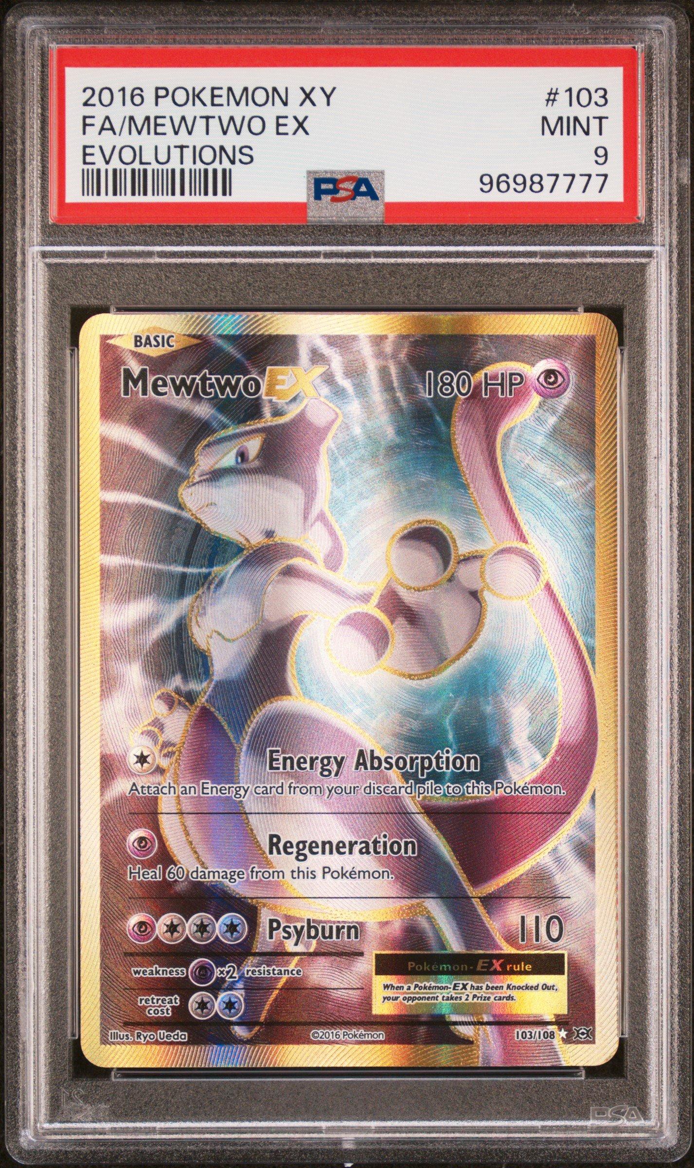 2016 Pokemon Xy Evolutions 103 Full Art/mewtwo Ex PSA 9 | GameStop