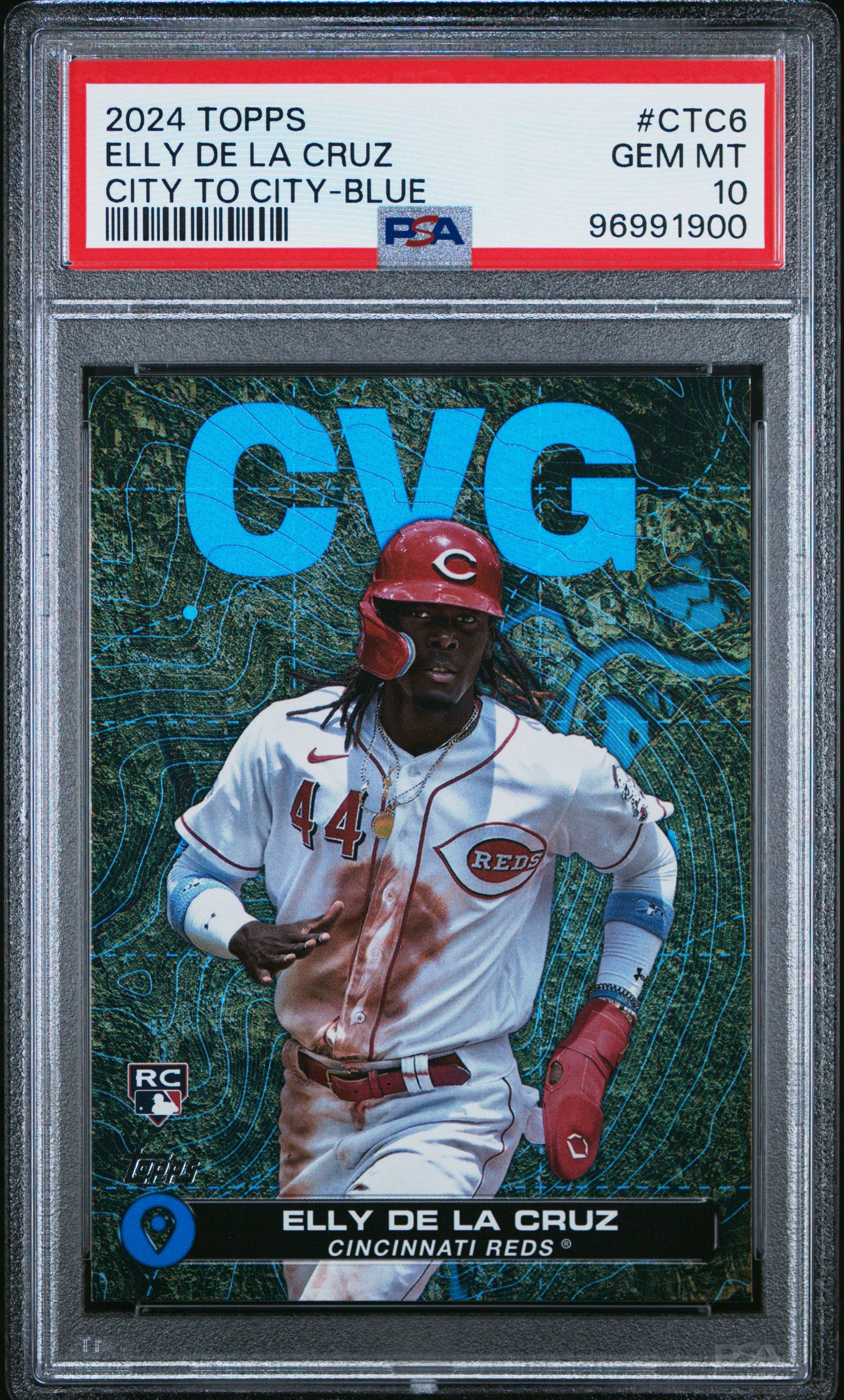 2024 Topps City To City Ctc6 Elly De La Cruz Blue PSA 10