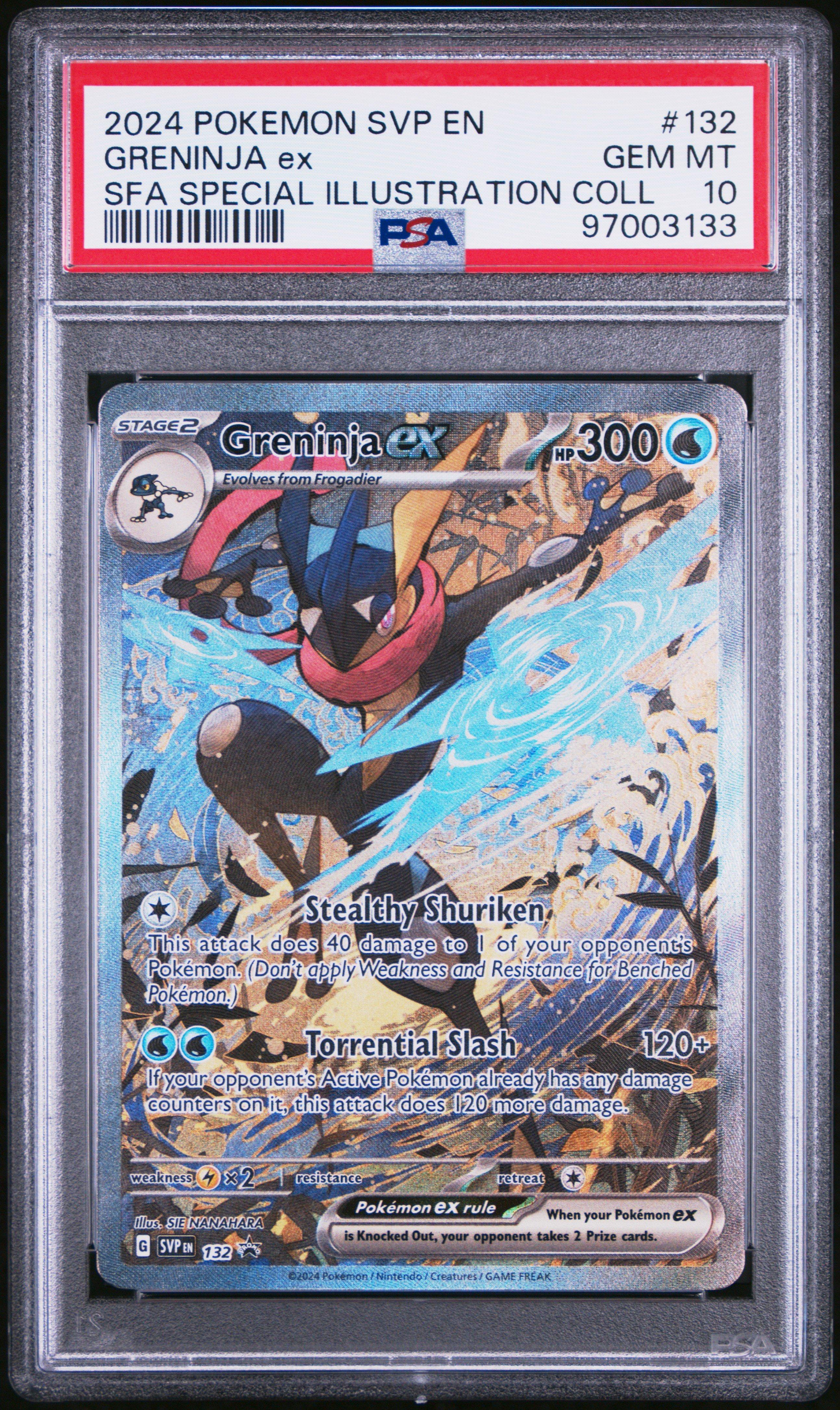 2024 Pokemon Svp En-sv Black Star Promo 132 Greninja Ex Shrouded