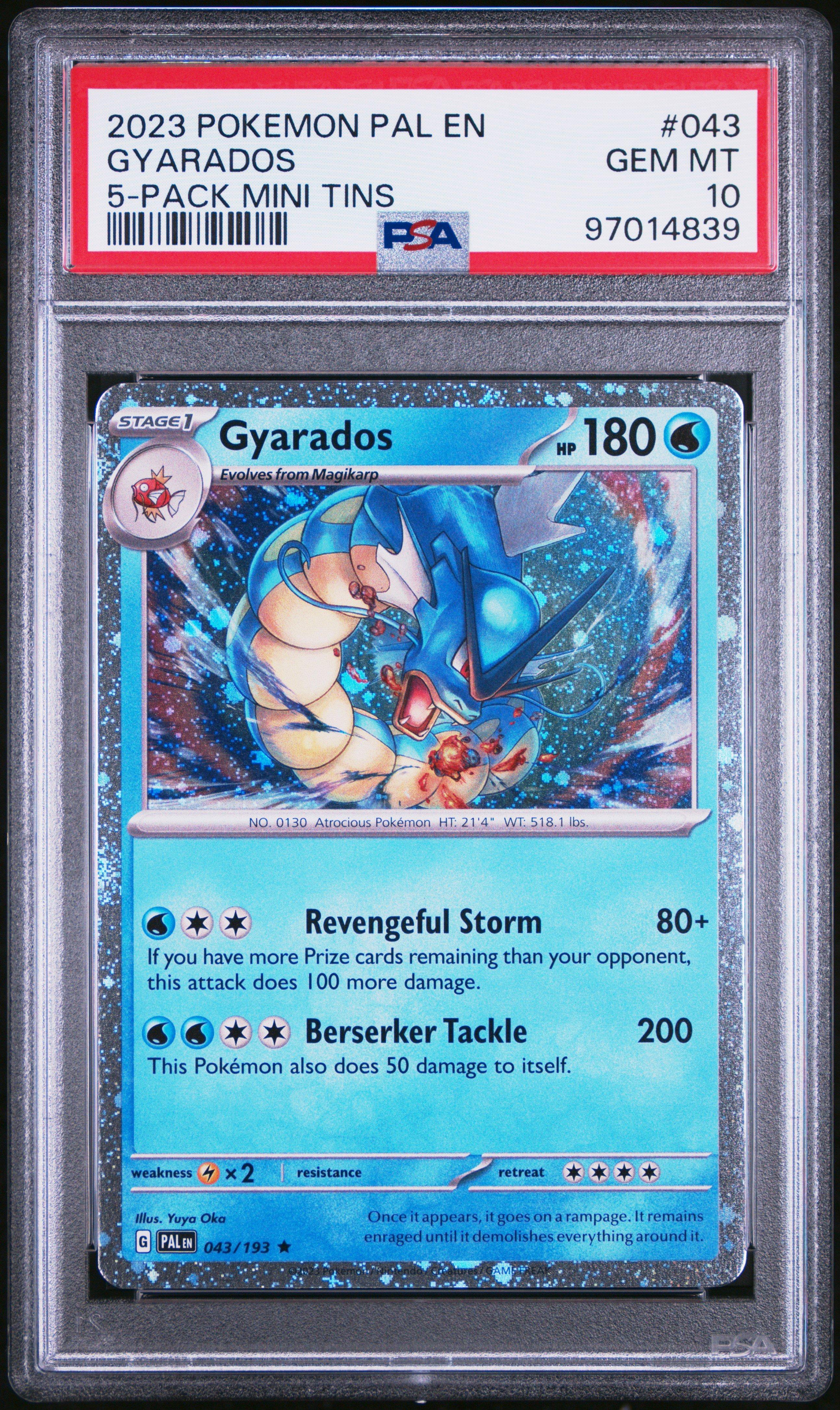 pokemon fates collide card prices Gyarados (MEW 130/165) Rare DE NM+ main image 1
