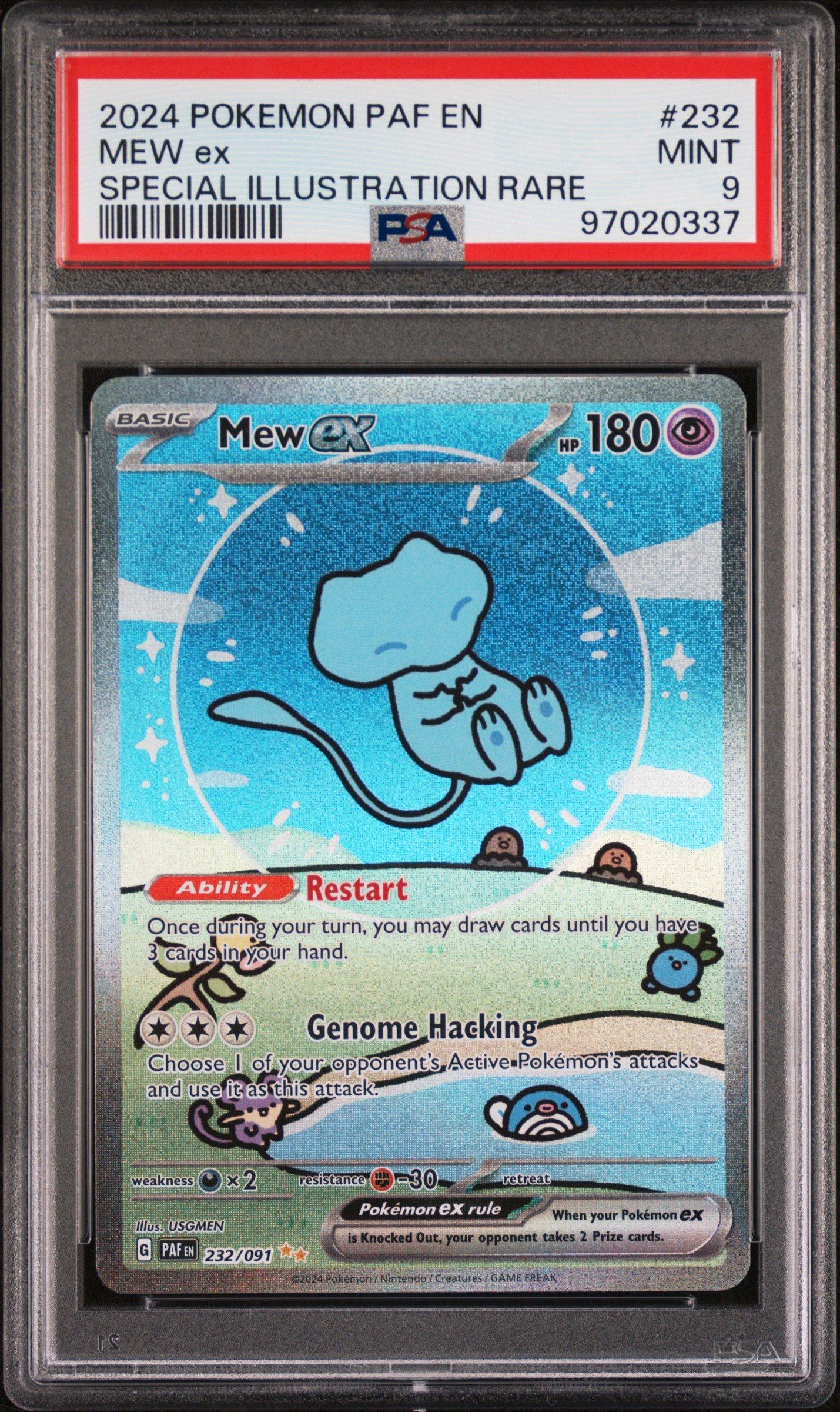 2024 ポケモンカード Mew ex #232 PSA10 2024 Pokemon Paf En-paldean Fates 232 Mew Ex Special Illustration