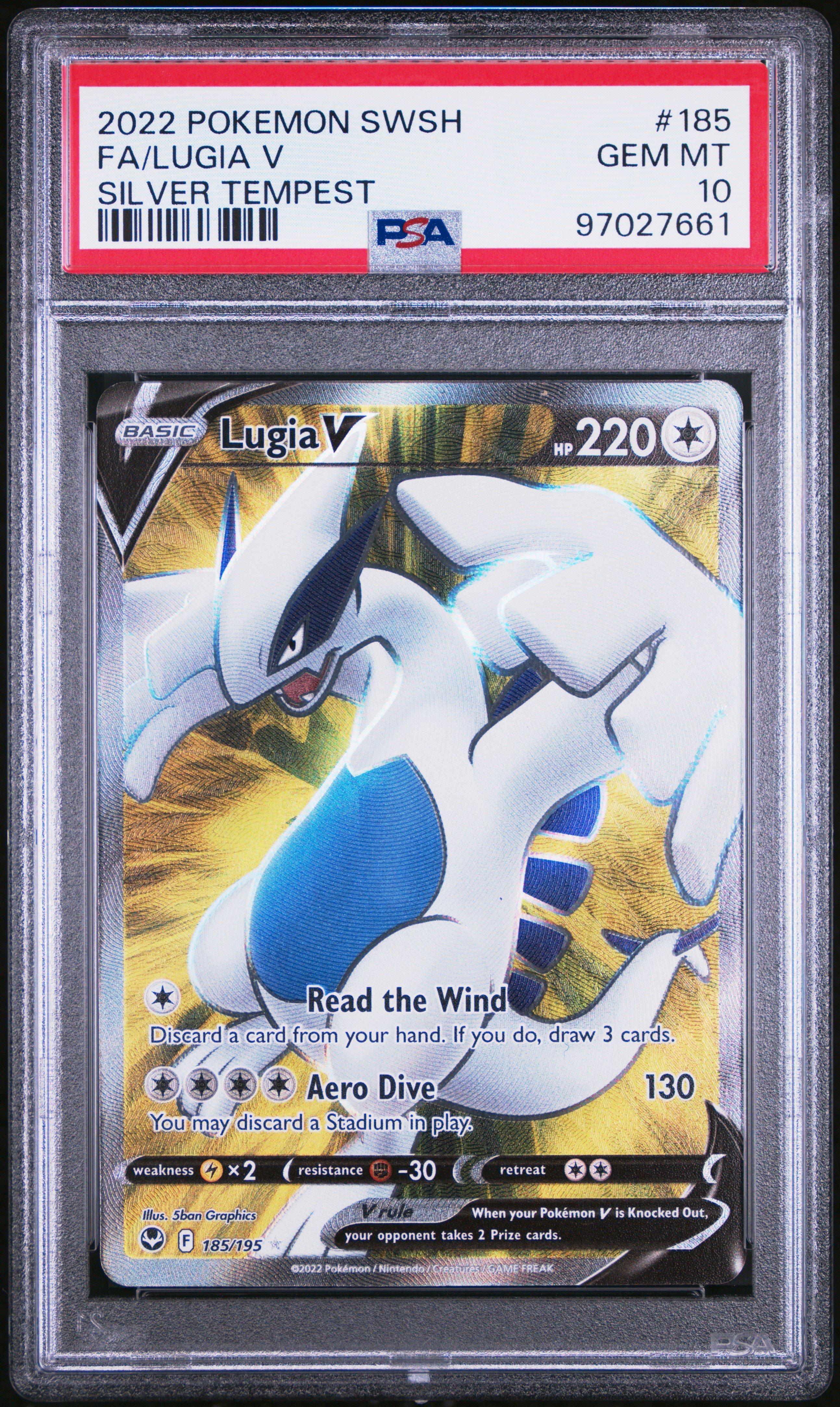 2022 Pokemon Sword & Shield Silver Tempest 185 Full Art/lugia V