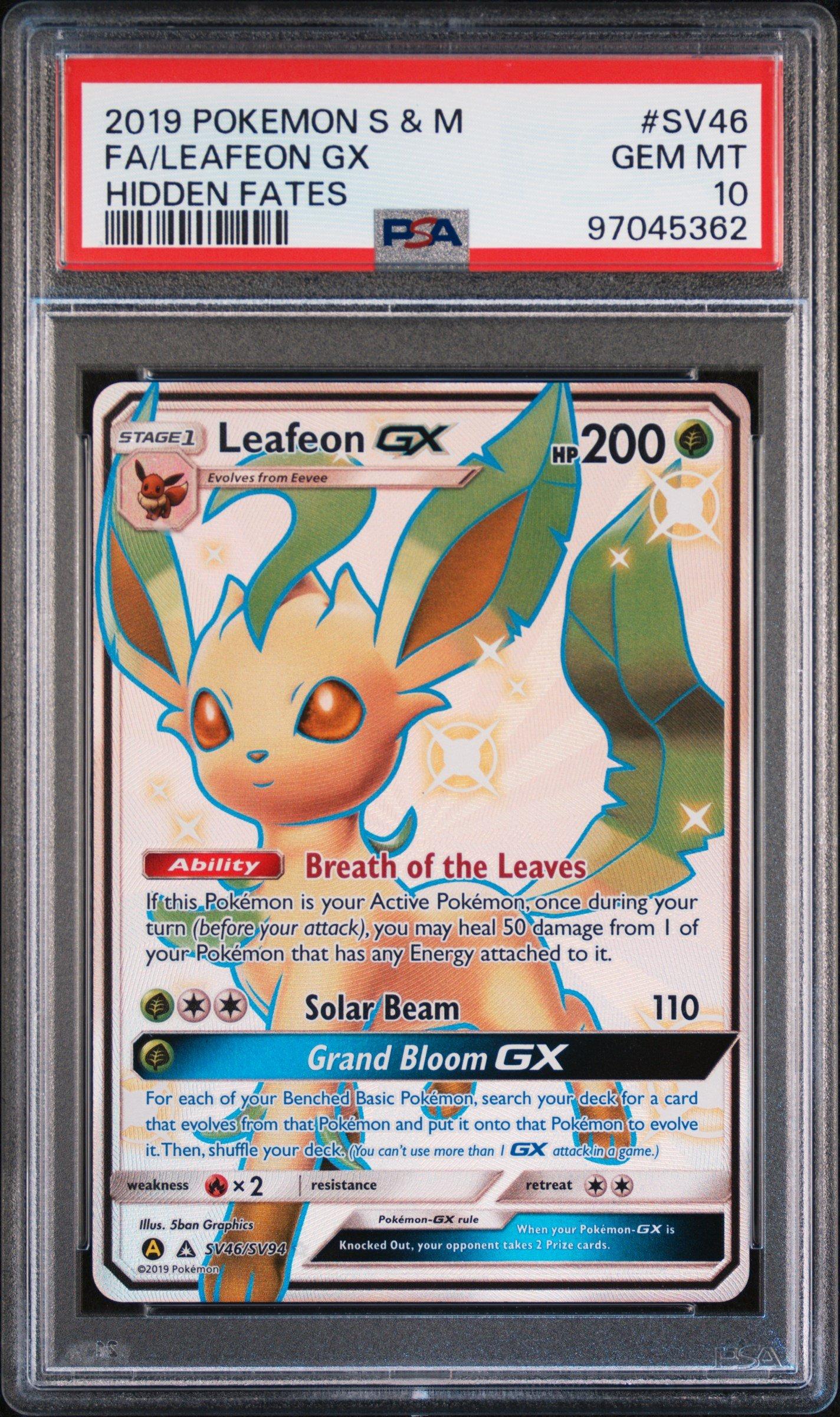 ★PSA10★【リーフィアGX/SSR/SM8b】LEAFEON 206/150 Pokemon Card Leafeon GX PSA 10 Sun & Moon SM8b B 206/150 SSR