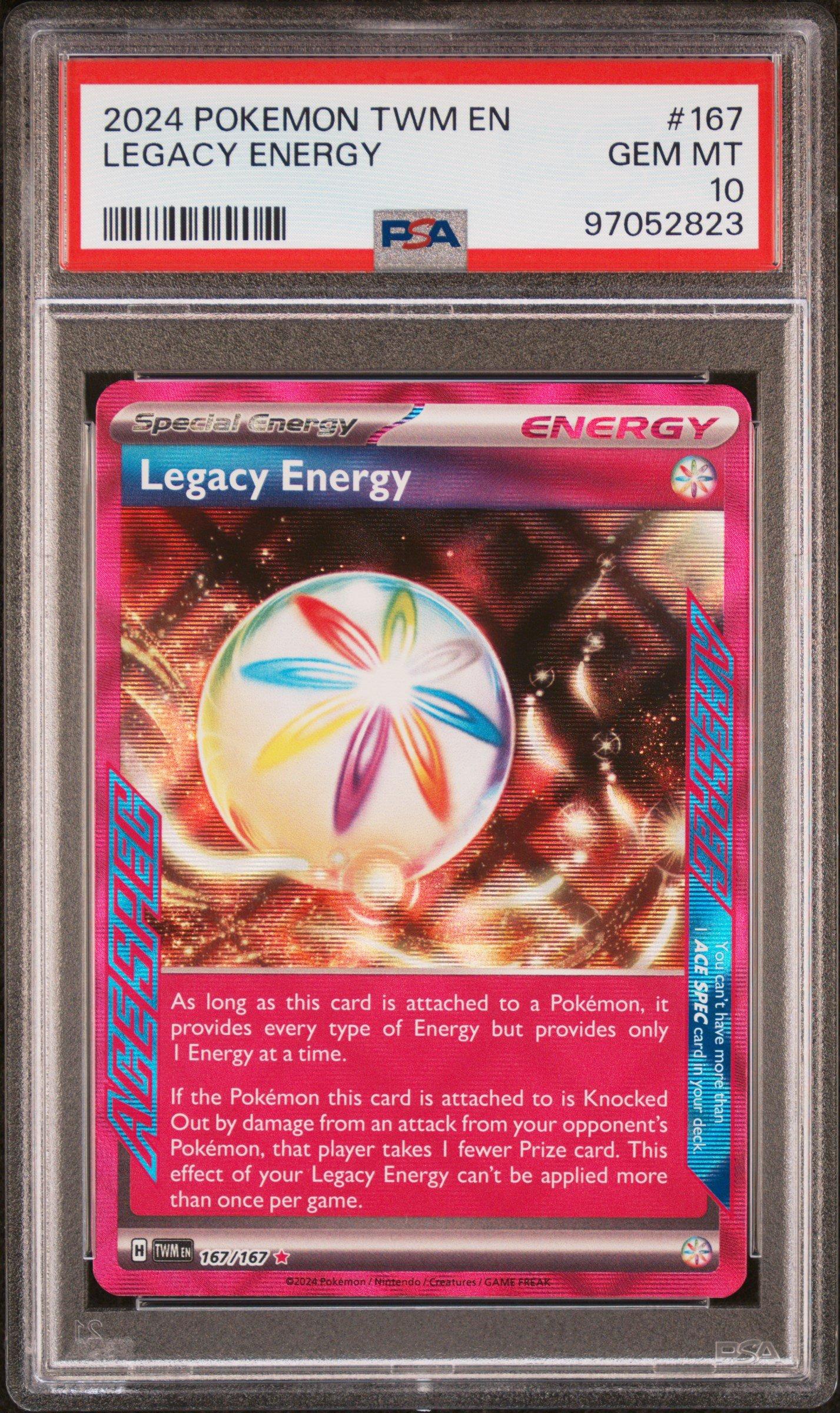 2024 Pokemon Twm En-twilight Masquerade 167 Legacy Energy PSA 10