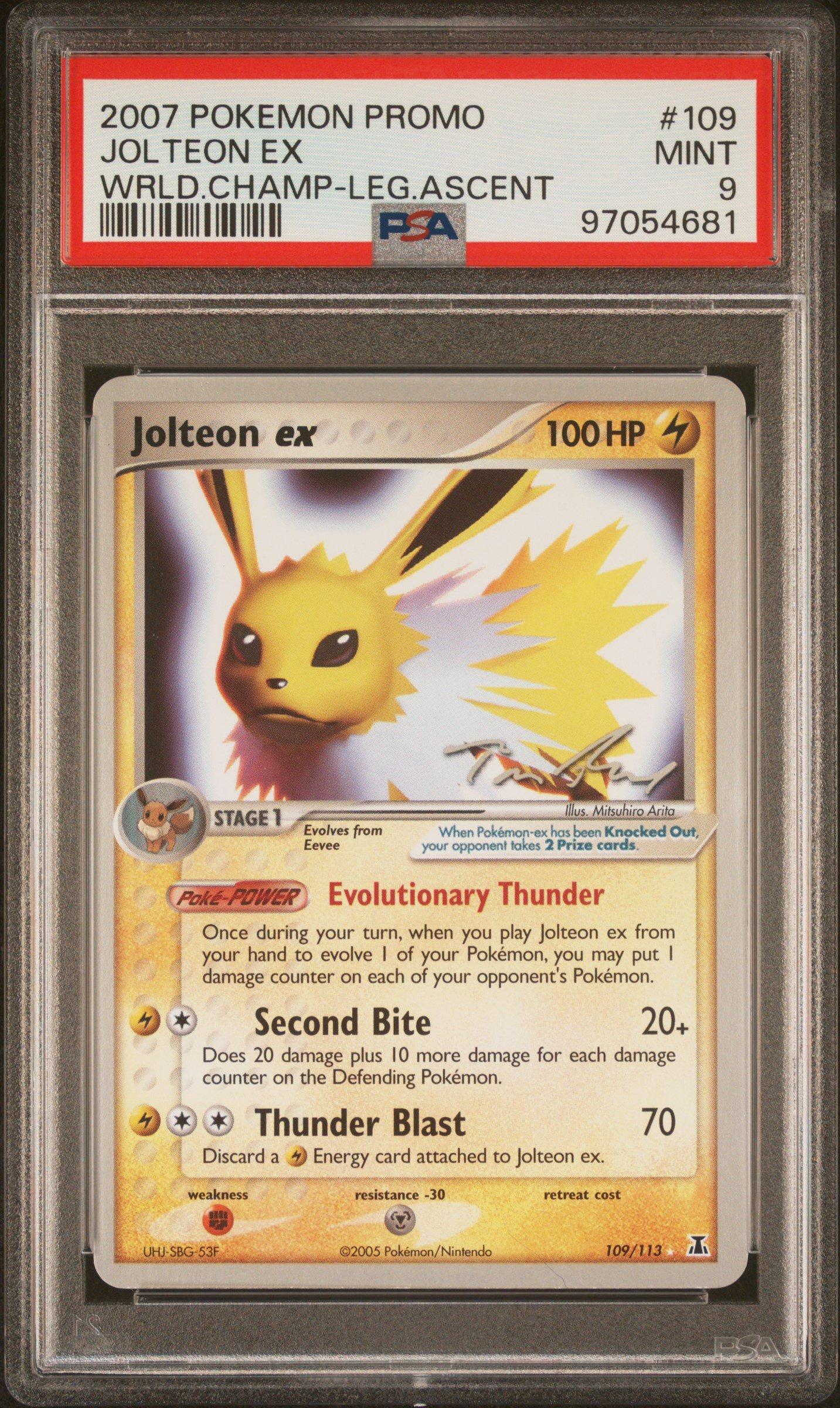2007 Pokemon World Championships Promo 109 Jolteon Ex Legendary