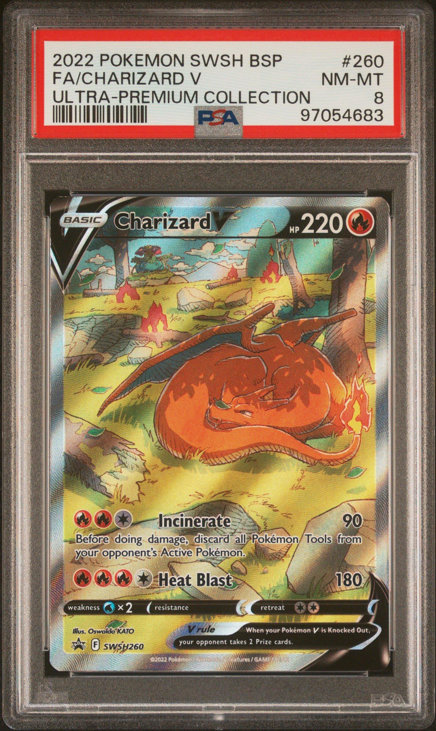 2022 Pokemon Swsh Black Star Promo 260 Full Art/charizard V Sword