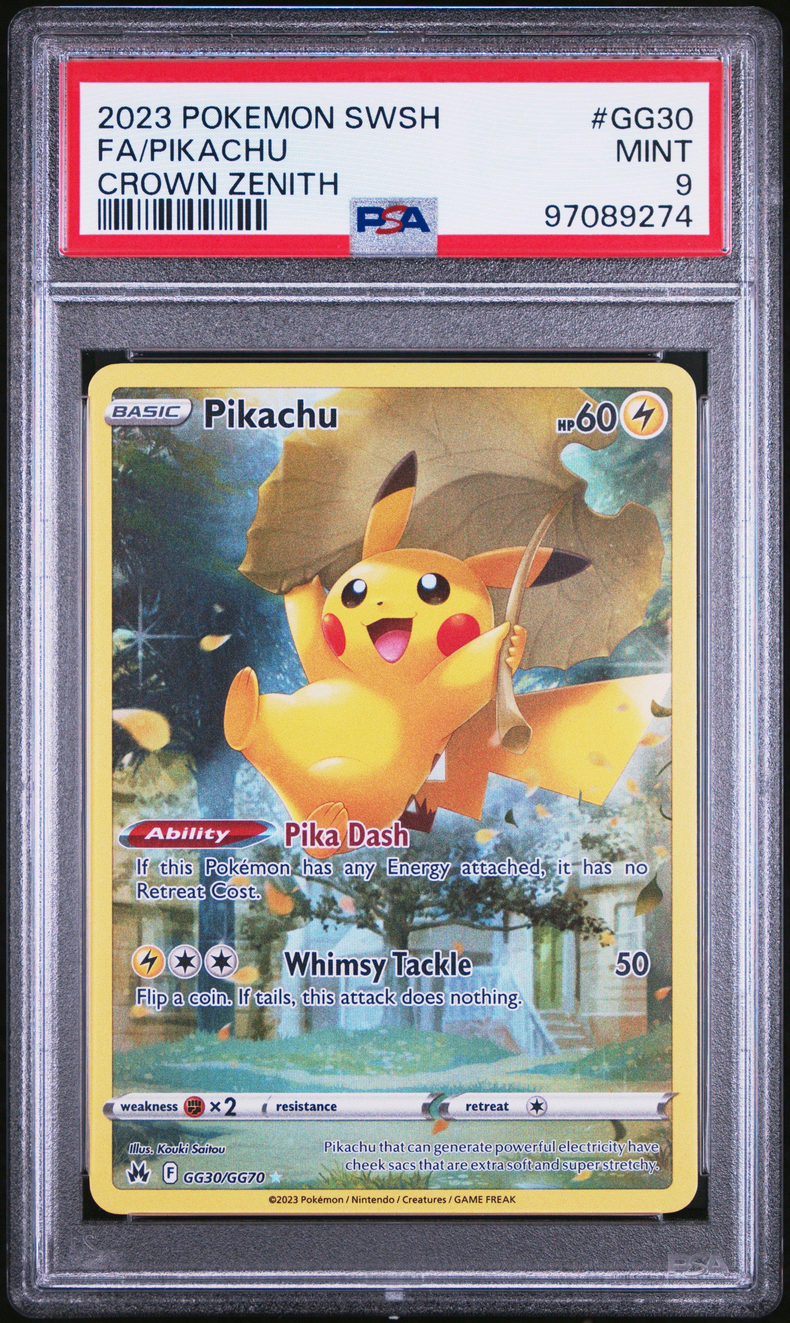 2023 Pokemon Sword And Shield Crown Zenith Gg30 Full Art/pikachu