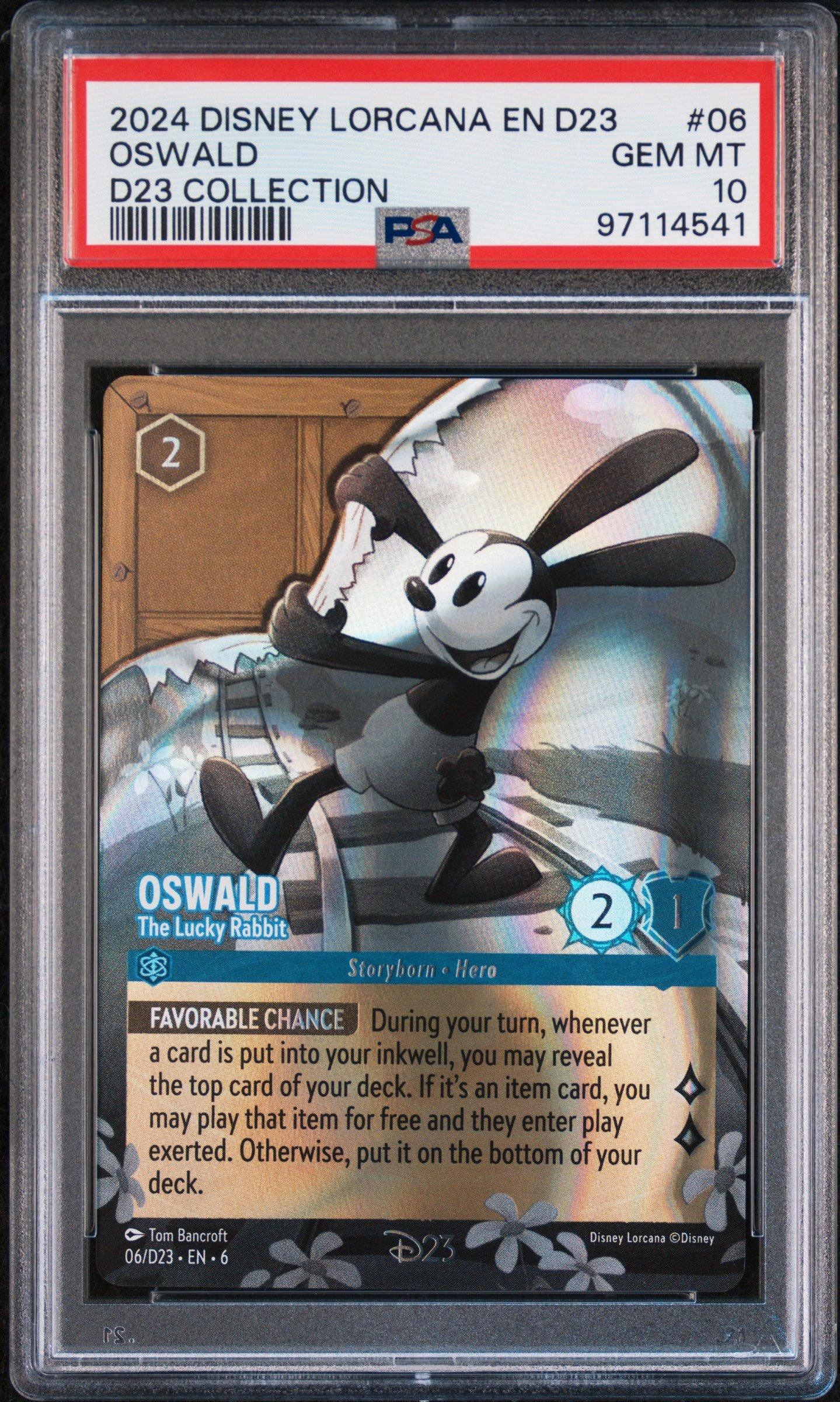 2024 Disney Lorcana En D23-d23 Expo Promo 06 Oswald - The Lucky