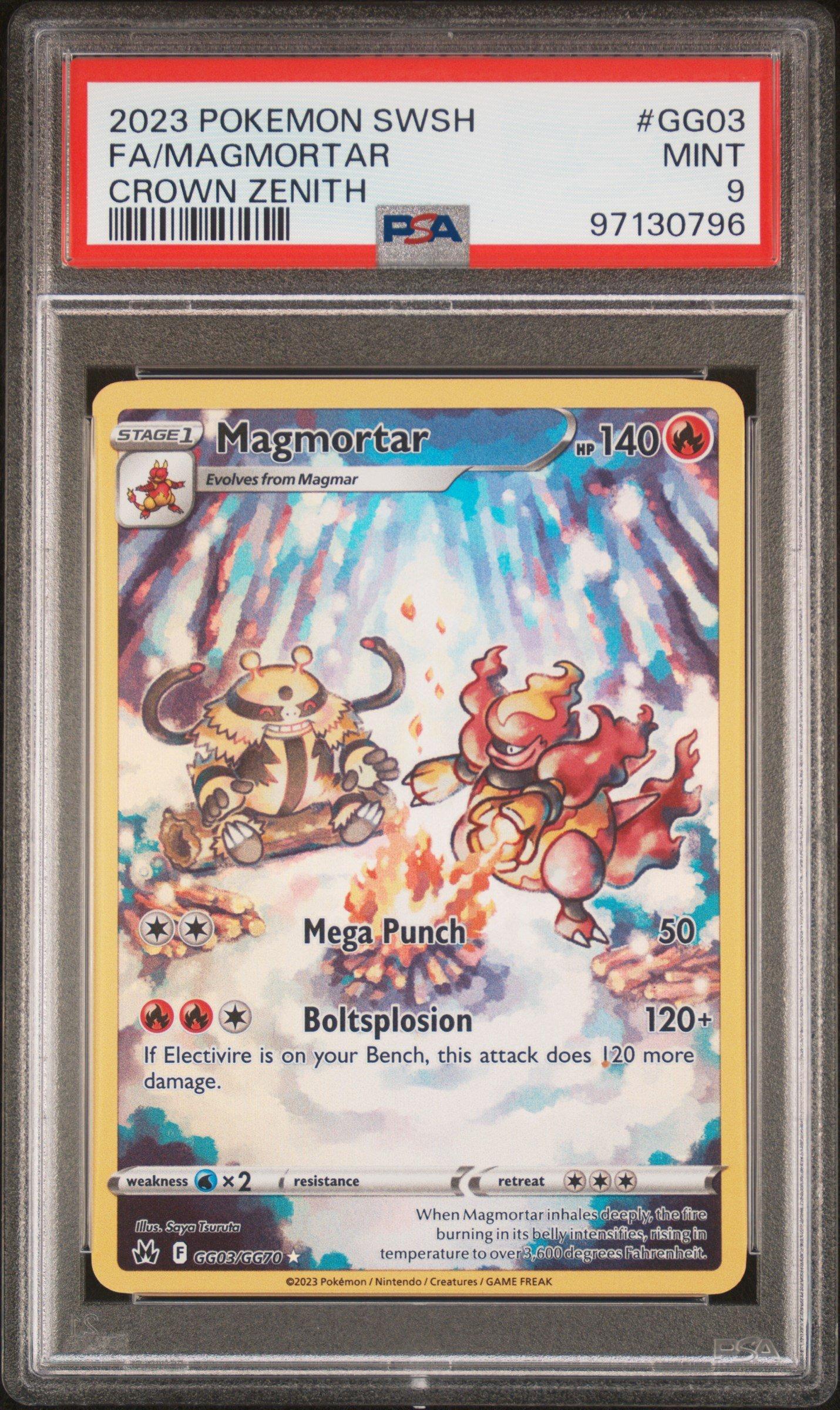 2023 Pokemon Sword And Shield Crown Zenith Gg03 Full Art/magmortar