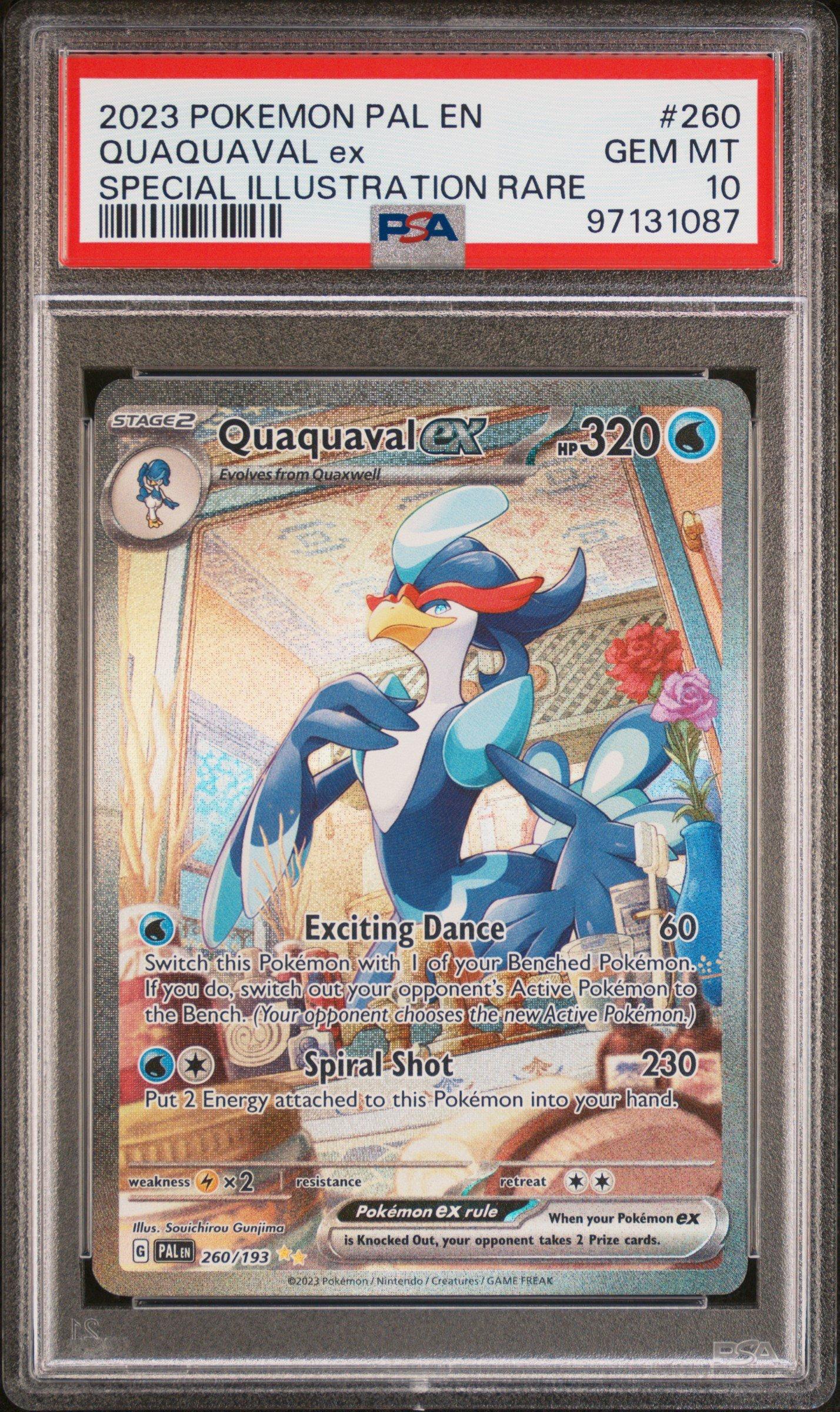 2023 Pokemon Pal En-paldea Evolved 260 Quaquaval Ex Special