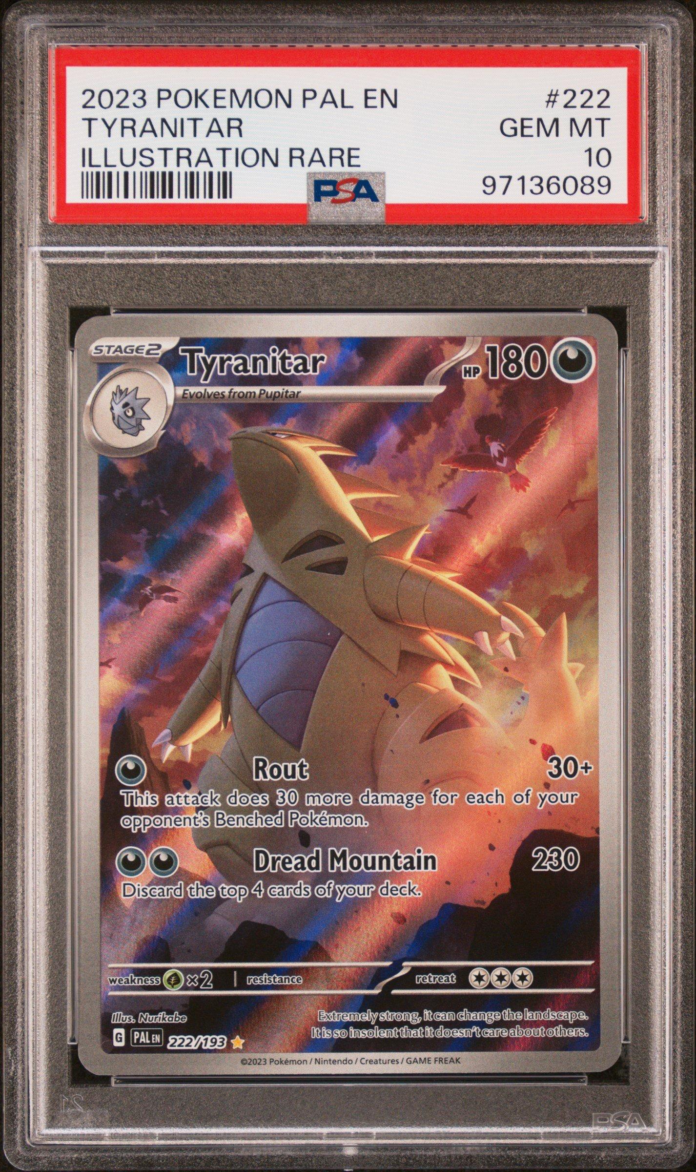 2023 Pokemon Pal En-paldea Evolved 222 Tyranitar Illustration Rare